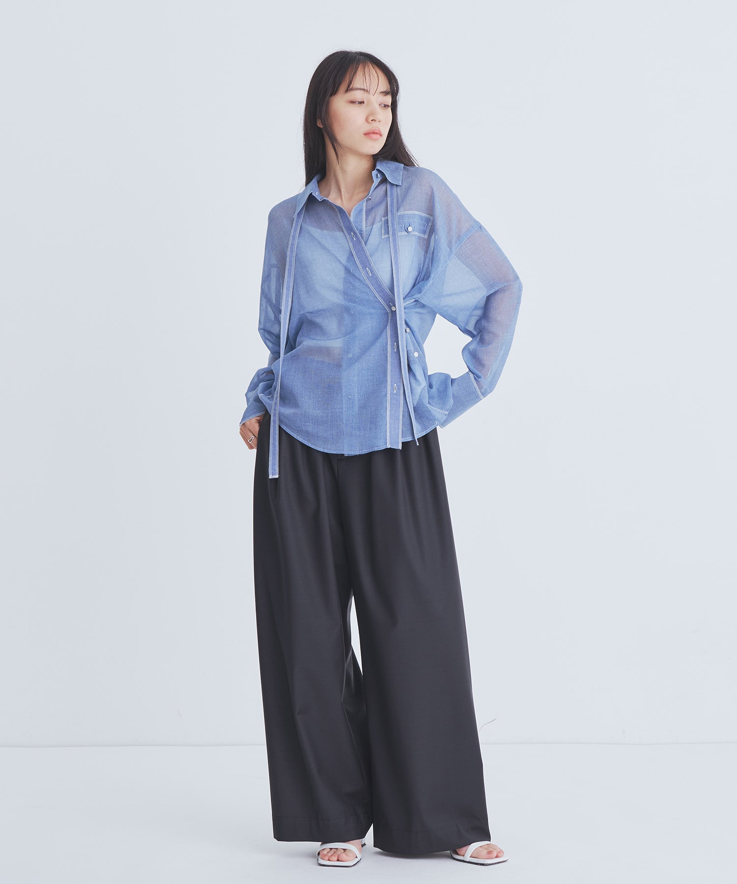 〈最終入荷〉Super120s Wool Relax Trousers