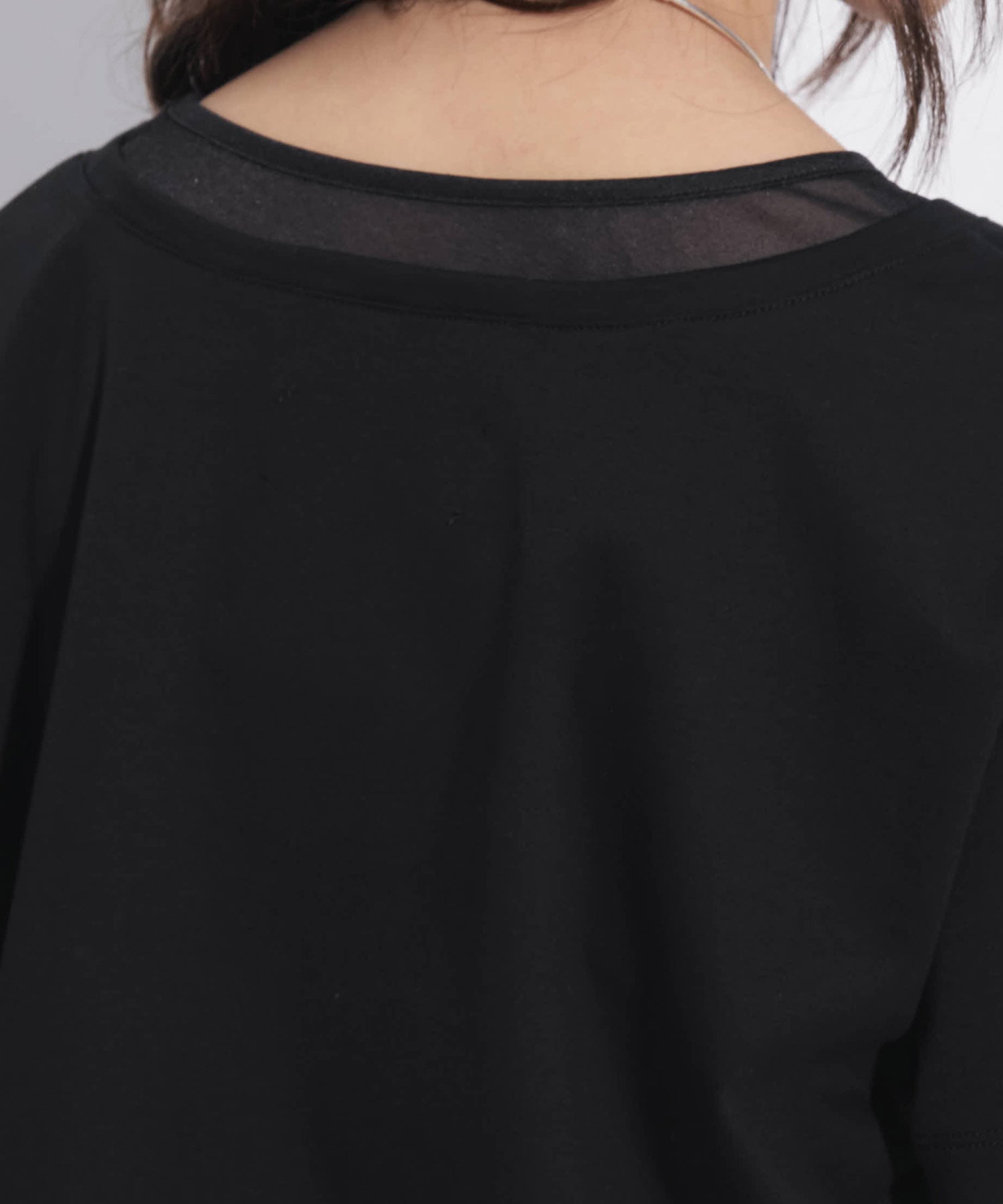 レースヘムレイヤードTEE