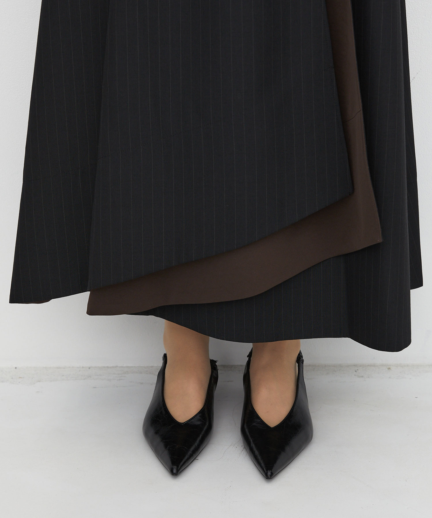 〈WEB限定カラー|数量限定〉ステップラップフレアスカート