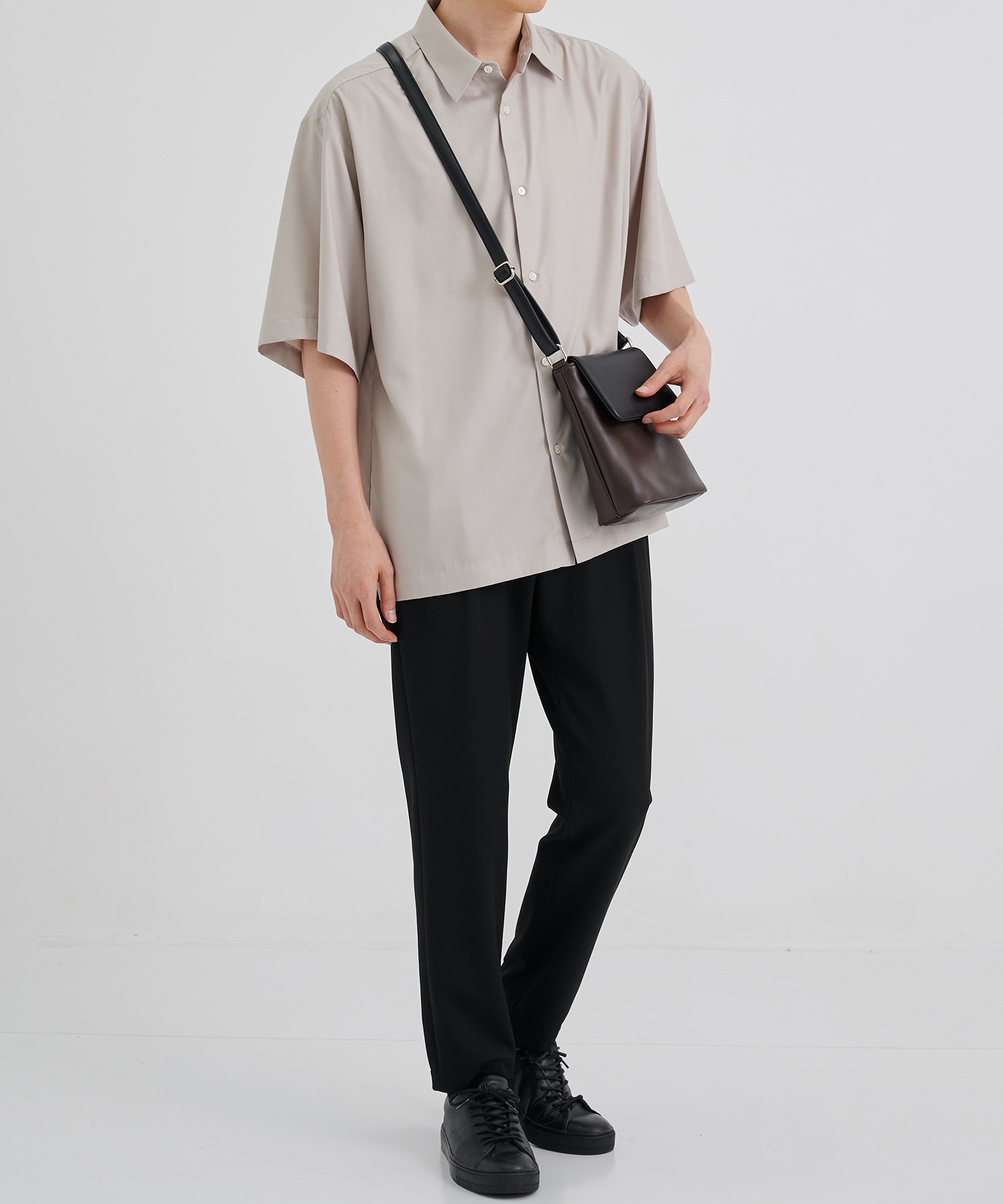 LEATHER SHOULDER MINI BAG
