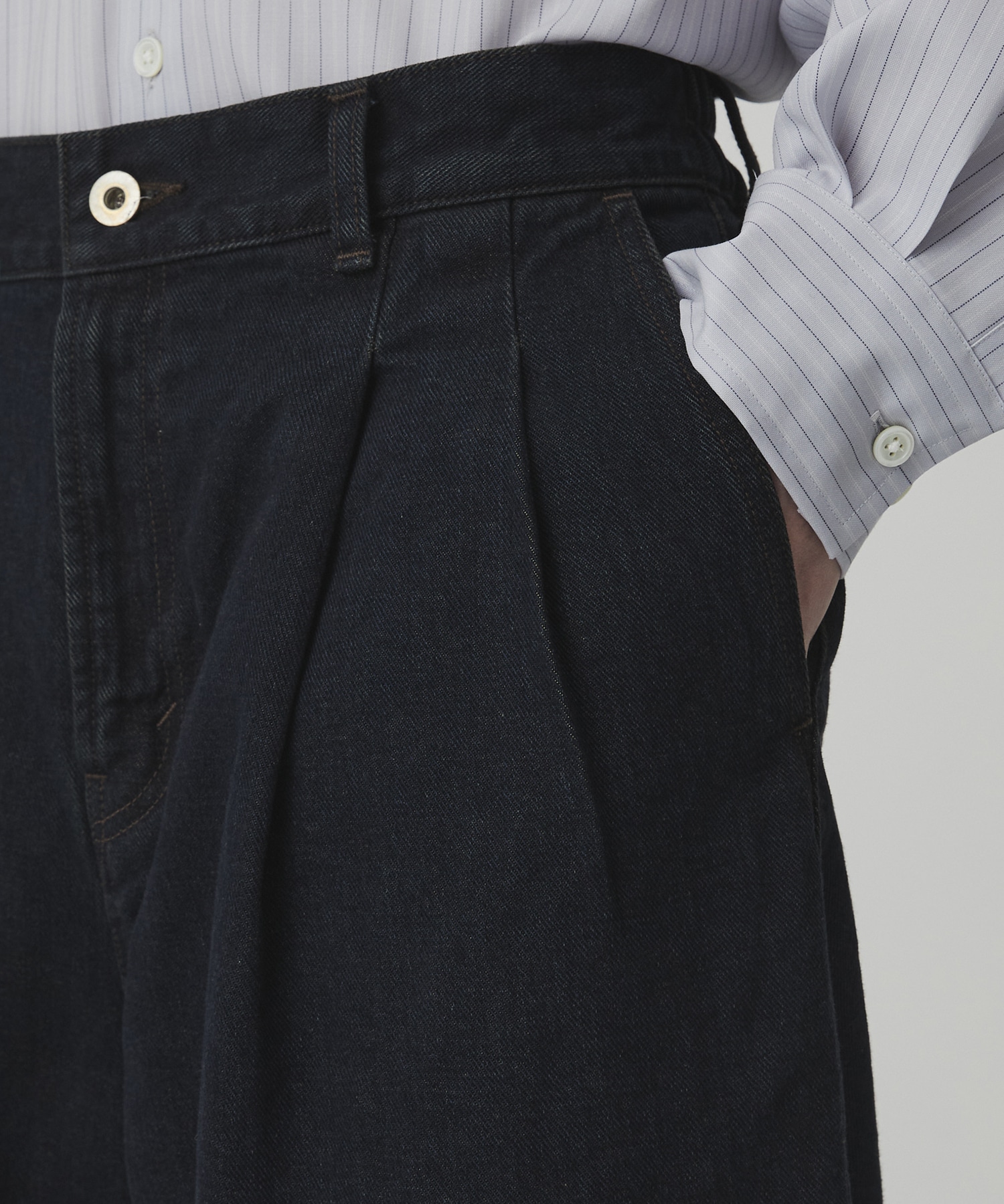 〈2026SS｜WEB先行販売〉オーバーダイデニム バギースラックス