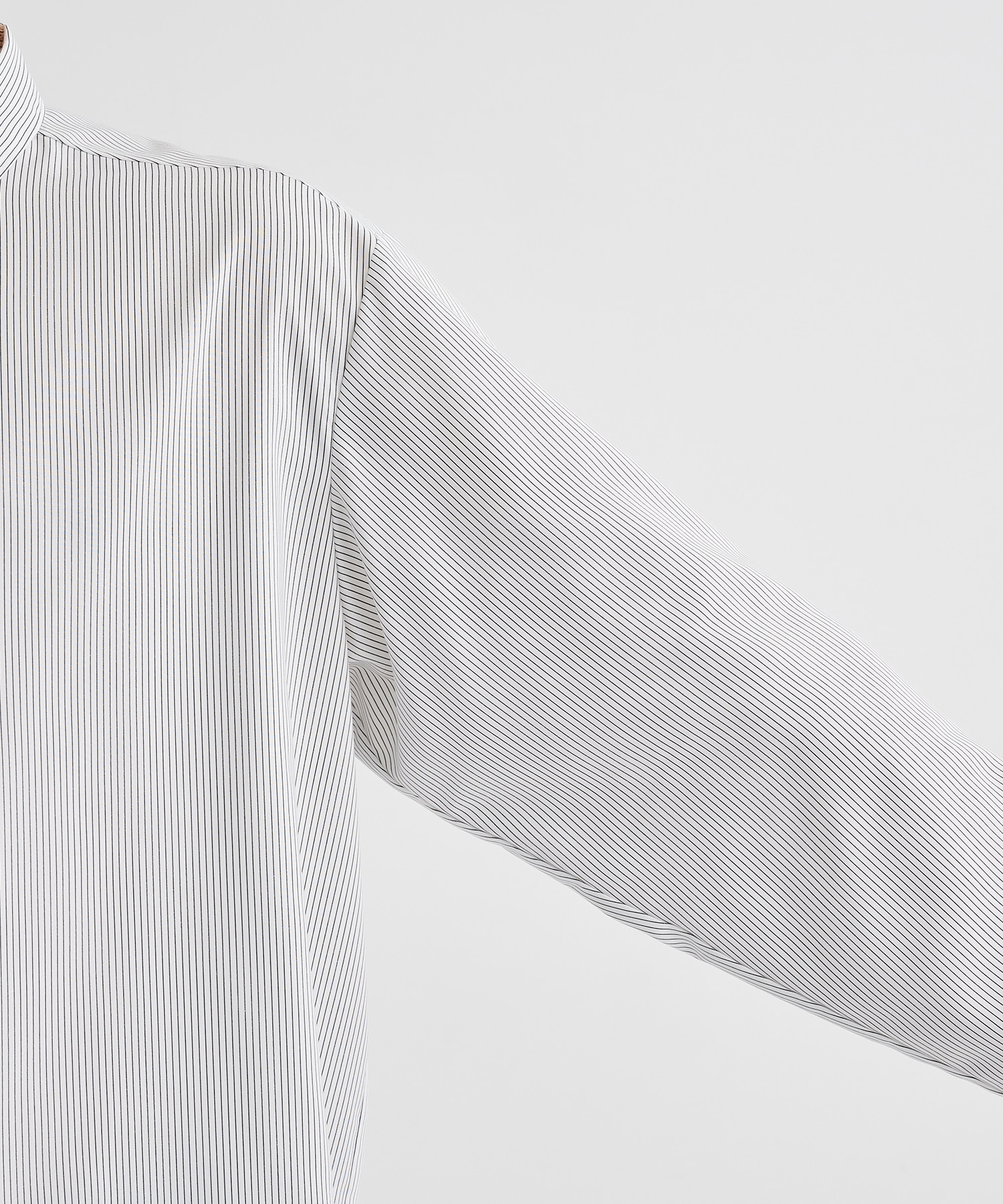 DRY RAYON ストライプリラックスシャツ