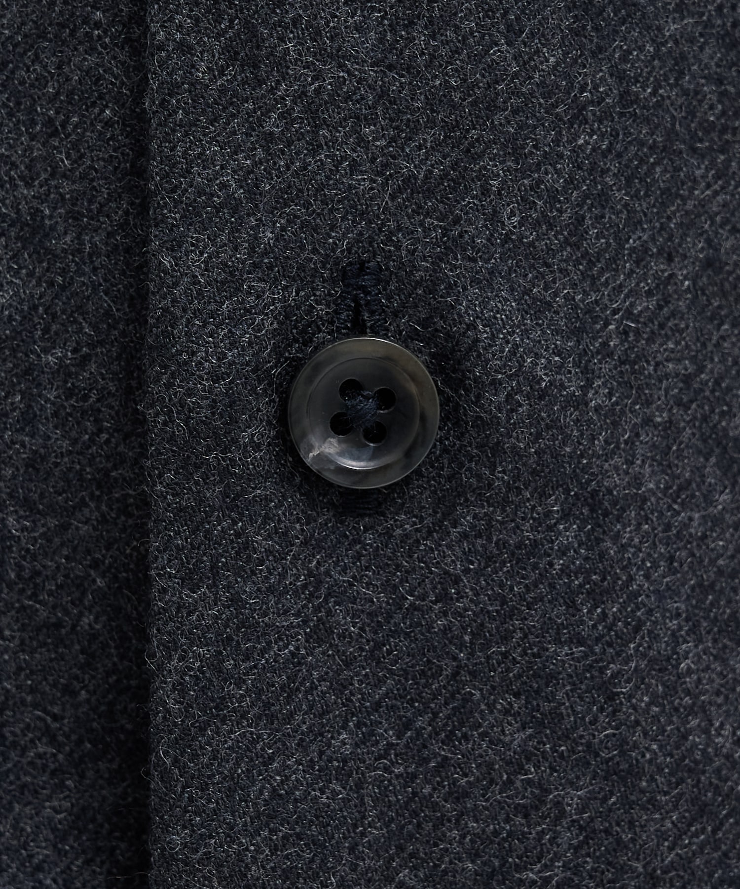 〈残りわずか〉ウールフラノ レギュラーカラーシャツ