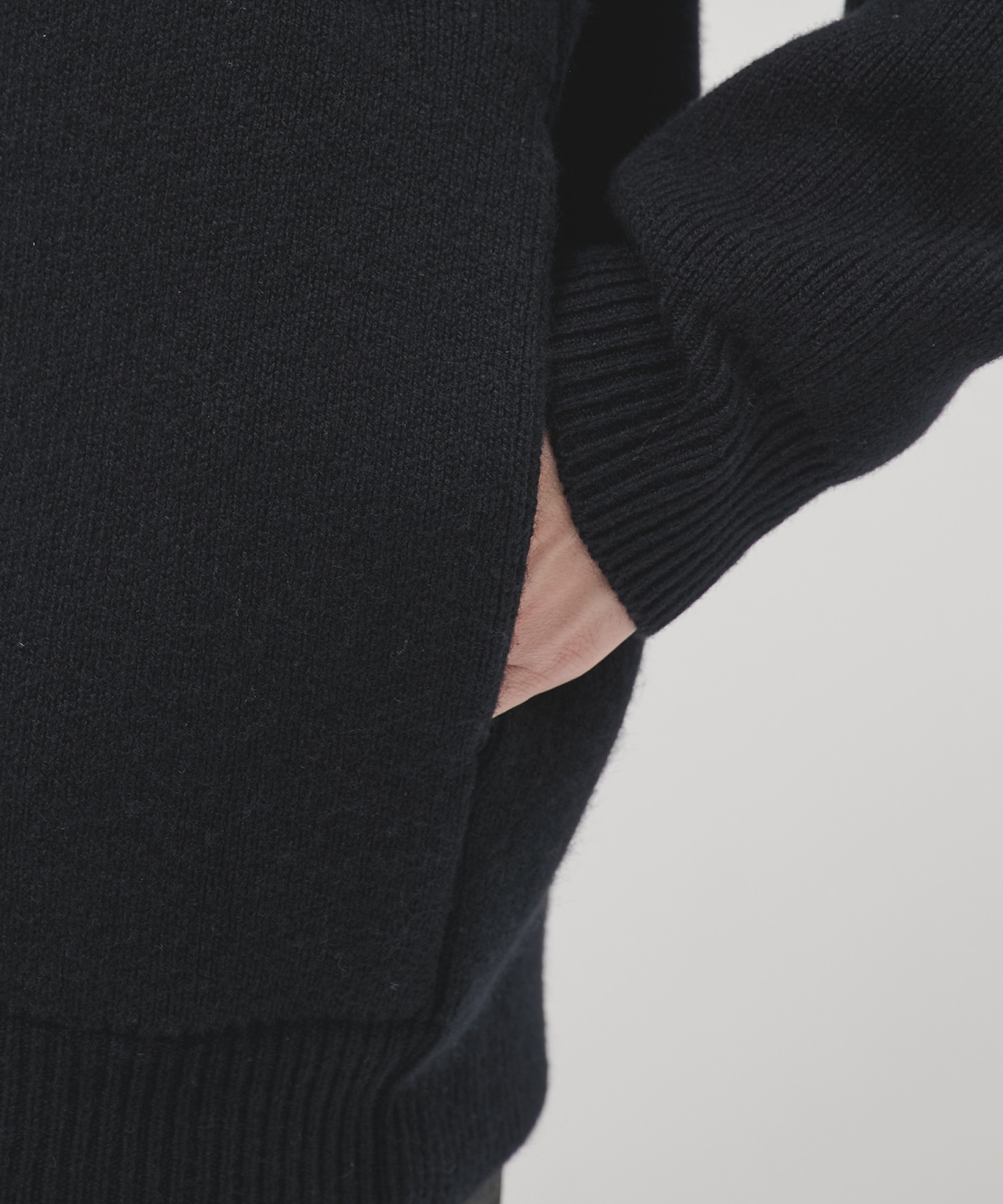 CASHMERE ニットジップブルゾン