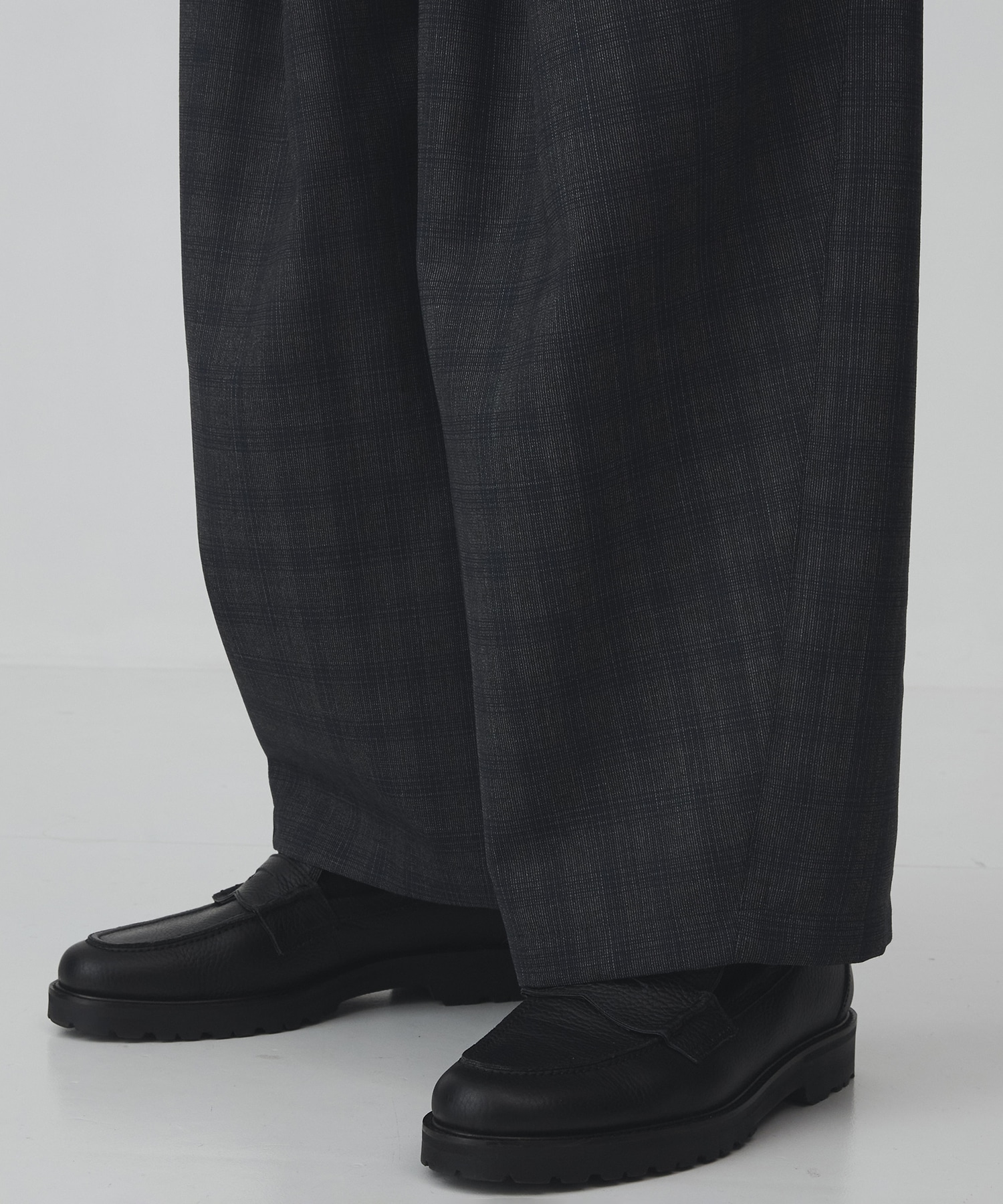 〈2026SS｜数量限定〉CUBA CHECK 2タックワイドパンツ