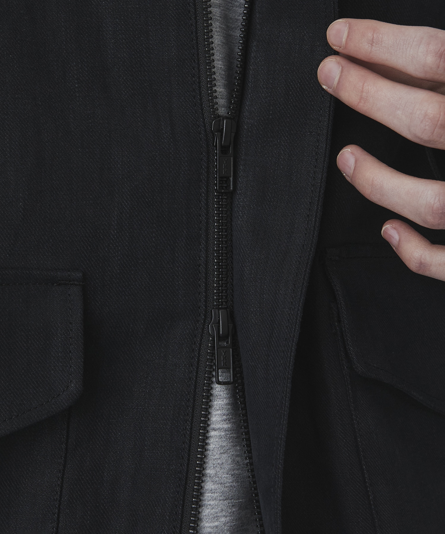 〈2026SS｜残りわずか｜再入荷なし〉HEMP SUEDE フライトジップブルゾン