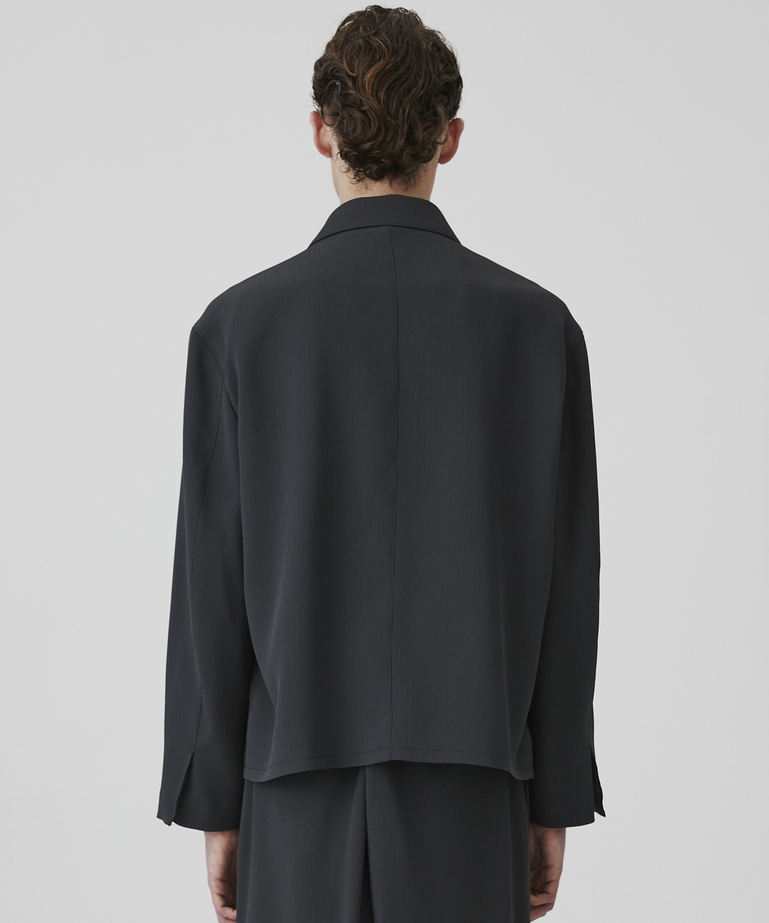 COLD DRY PLEATS ハリントンブルゾン