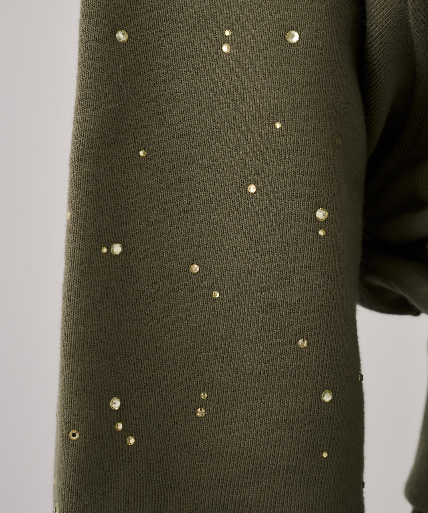 ラインストーンショートプルオーバー