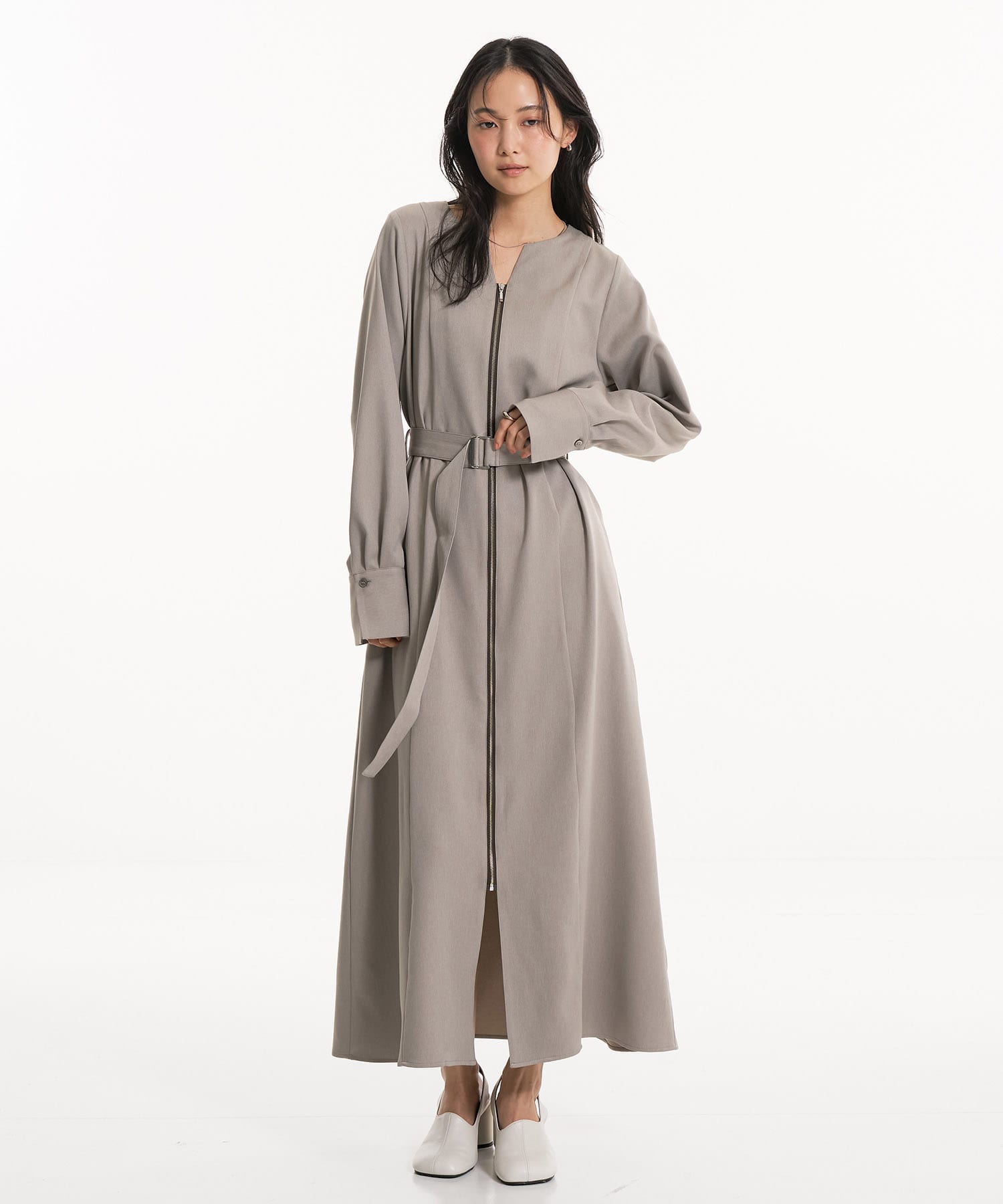 ポケットベストSETジッパーワンピース