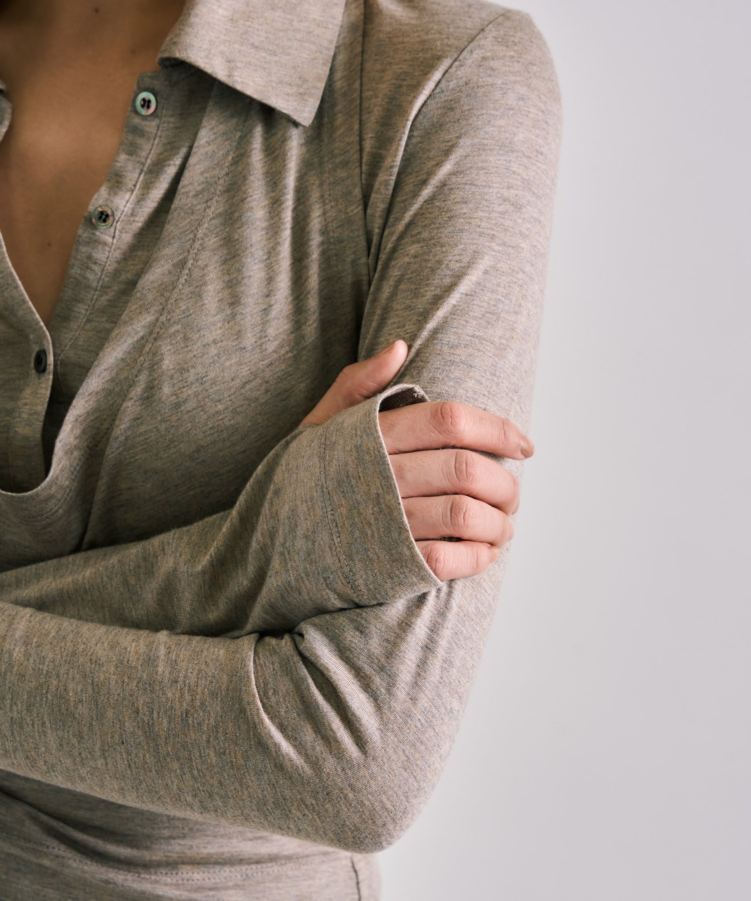 Halterneck Layered Polo