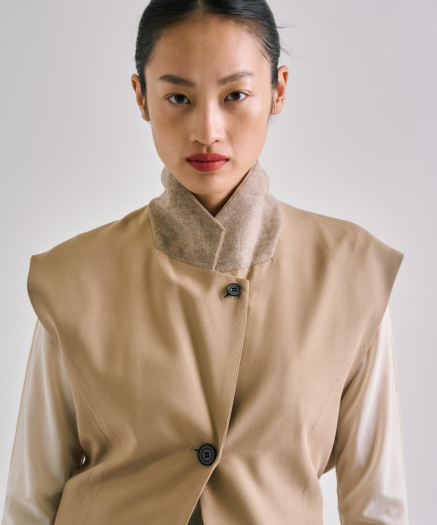 French Sleeve Tailored Gilet