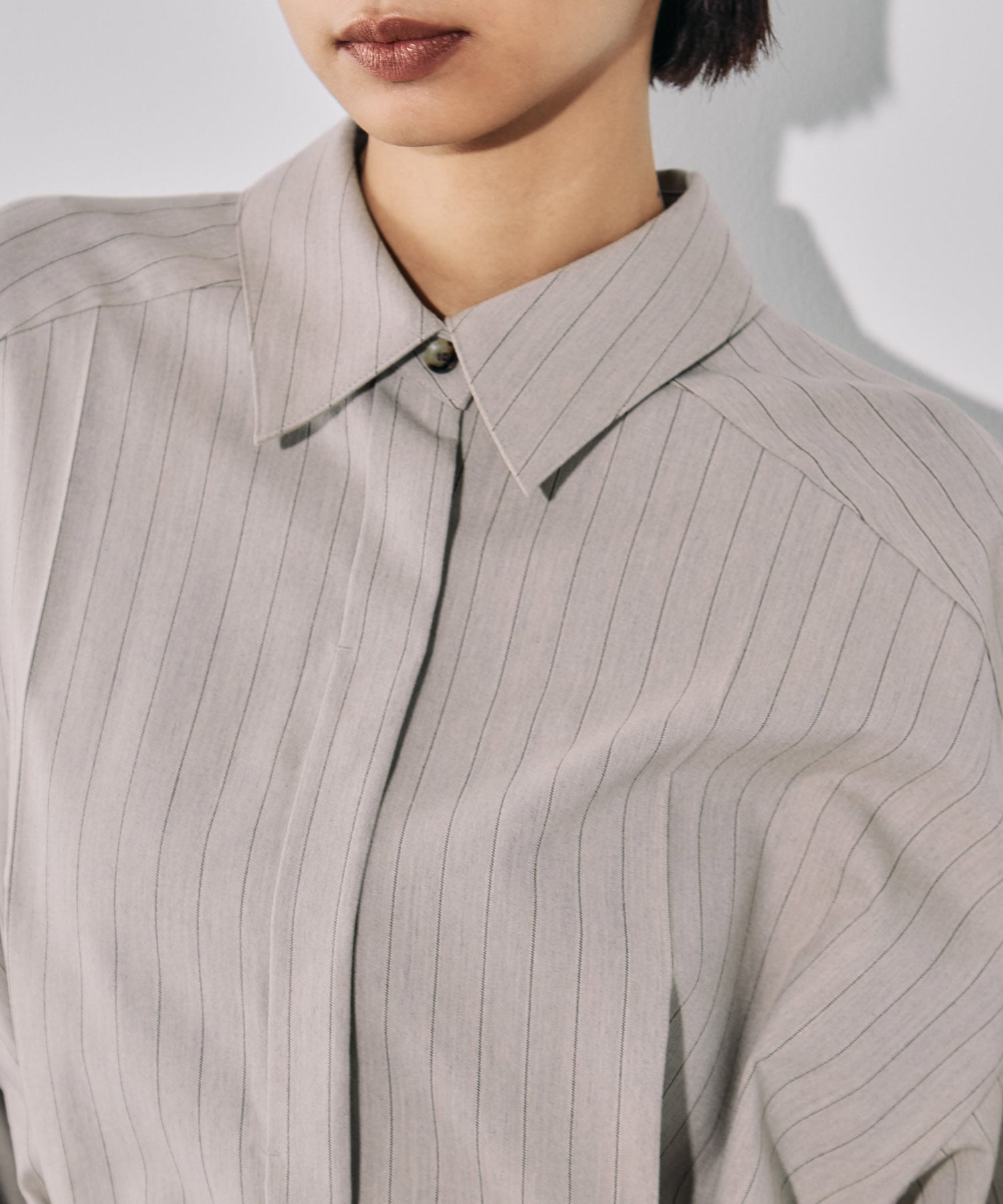 Belted Cape Detail Shirt