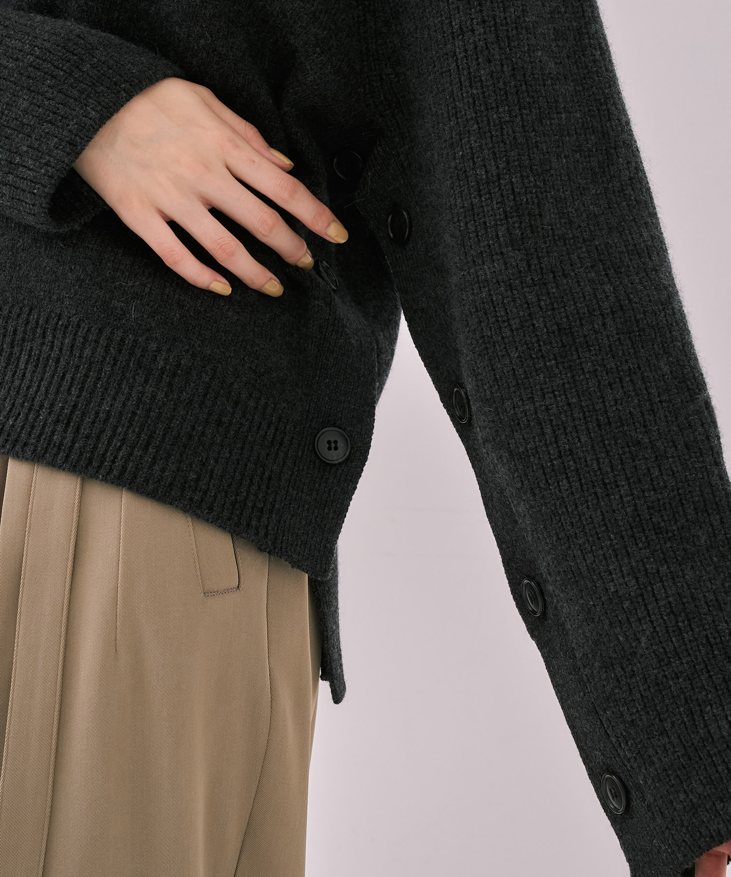 【WEB先行発売】サイドボタンウールカシミヤPO