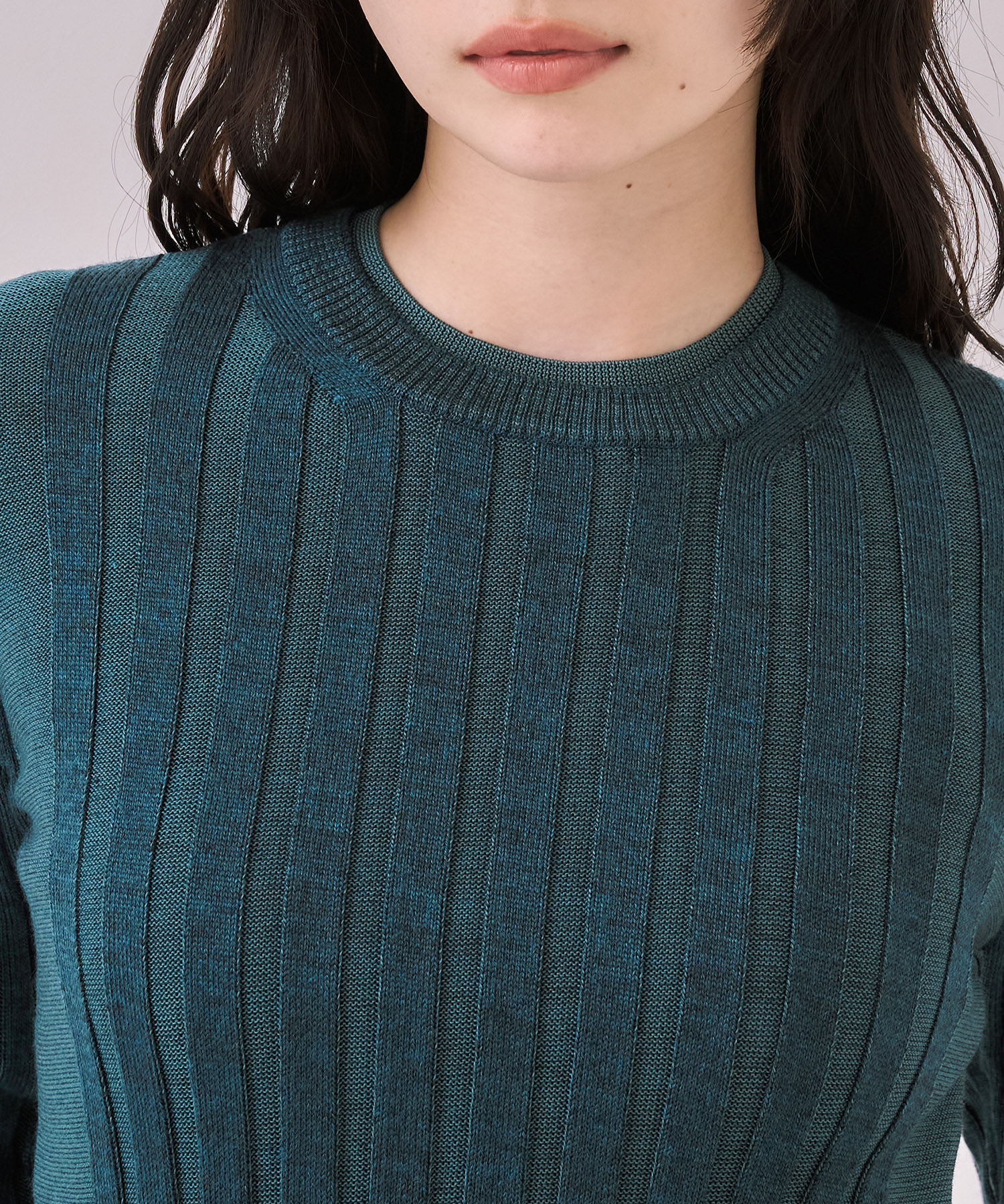 リップルレイヤーニット