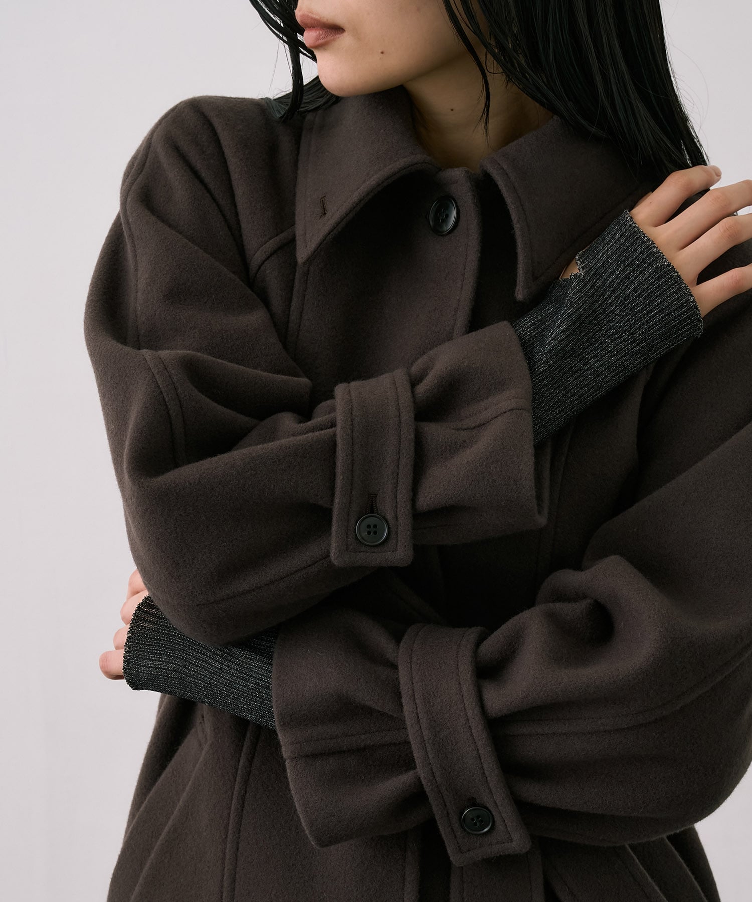 〈残りわずか〉【WEB限定】2wayウールロングコート