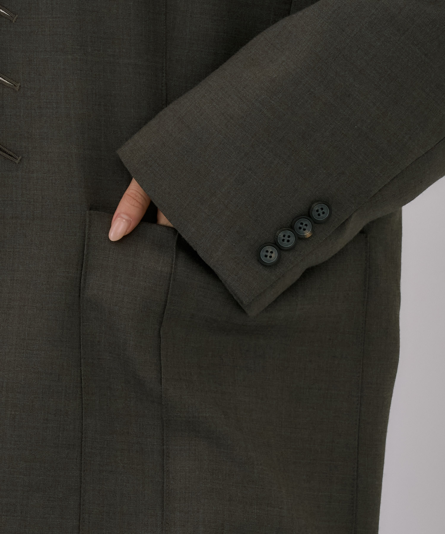 Oversized Back Zip Jacket