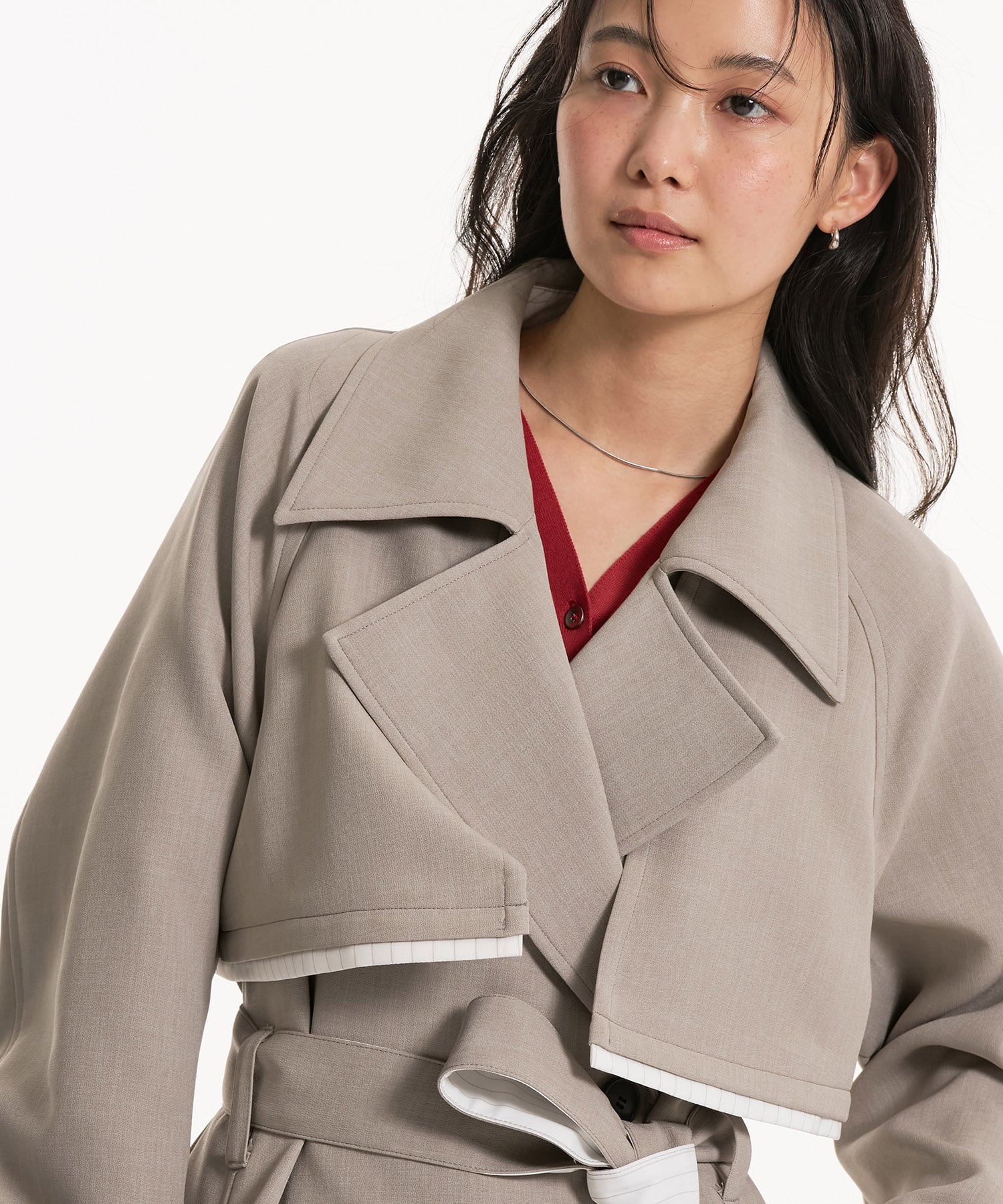 〈残りわずか〉レイヤーディテールトレンチコート