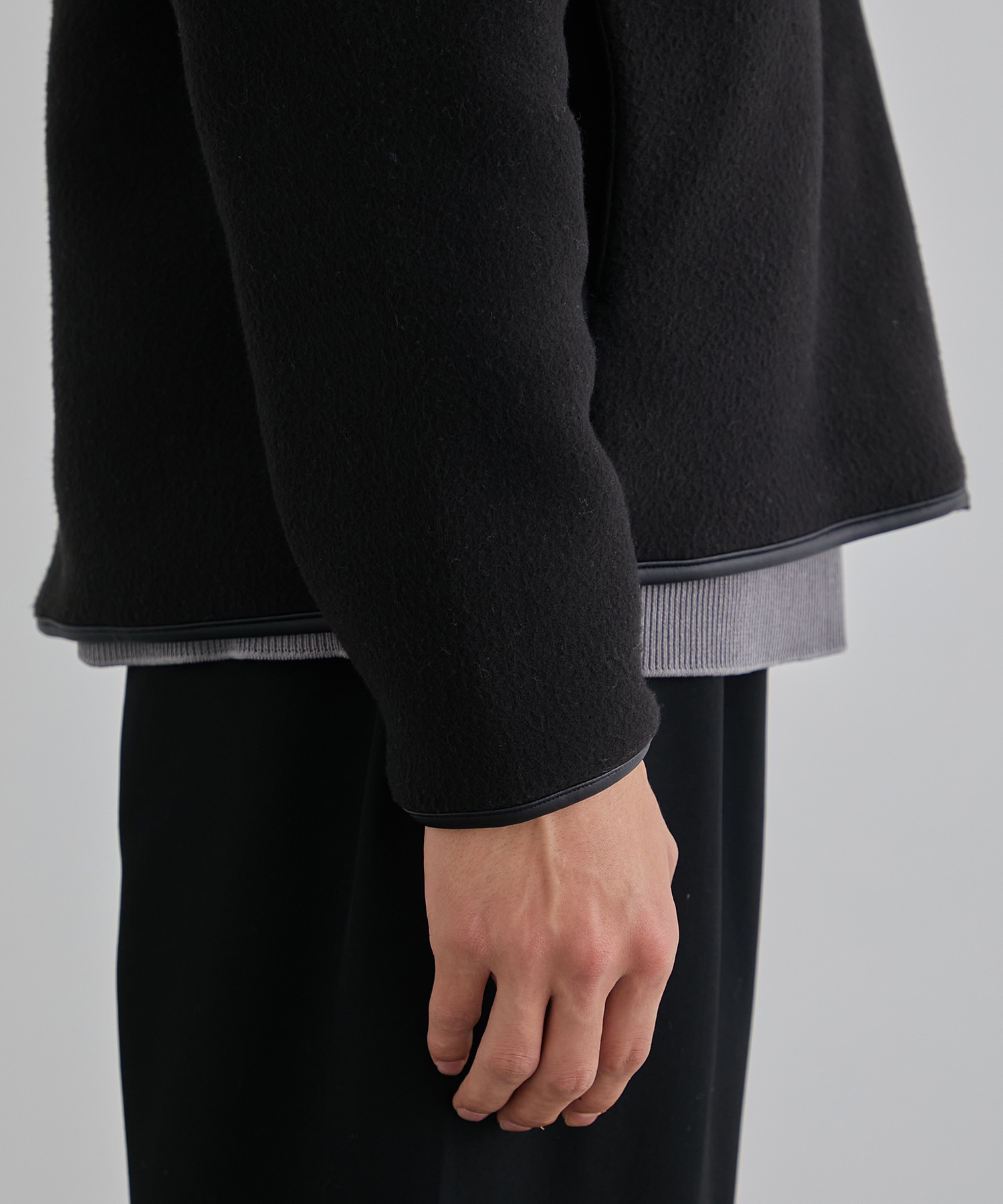 Smooth fleece ZIP BL