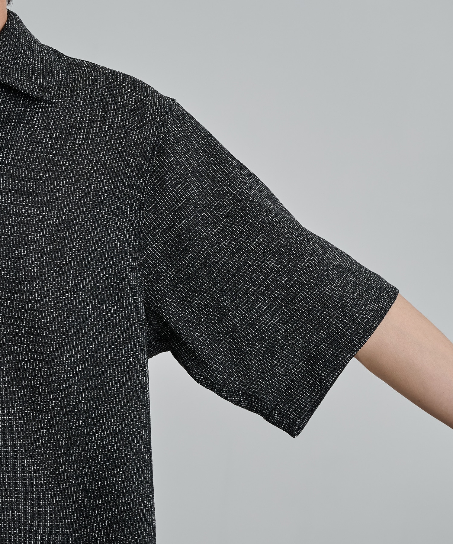 〈新発売〉SUMMER TWEED オープンカラーシャツ
