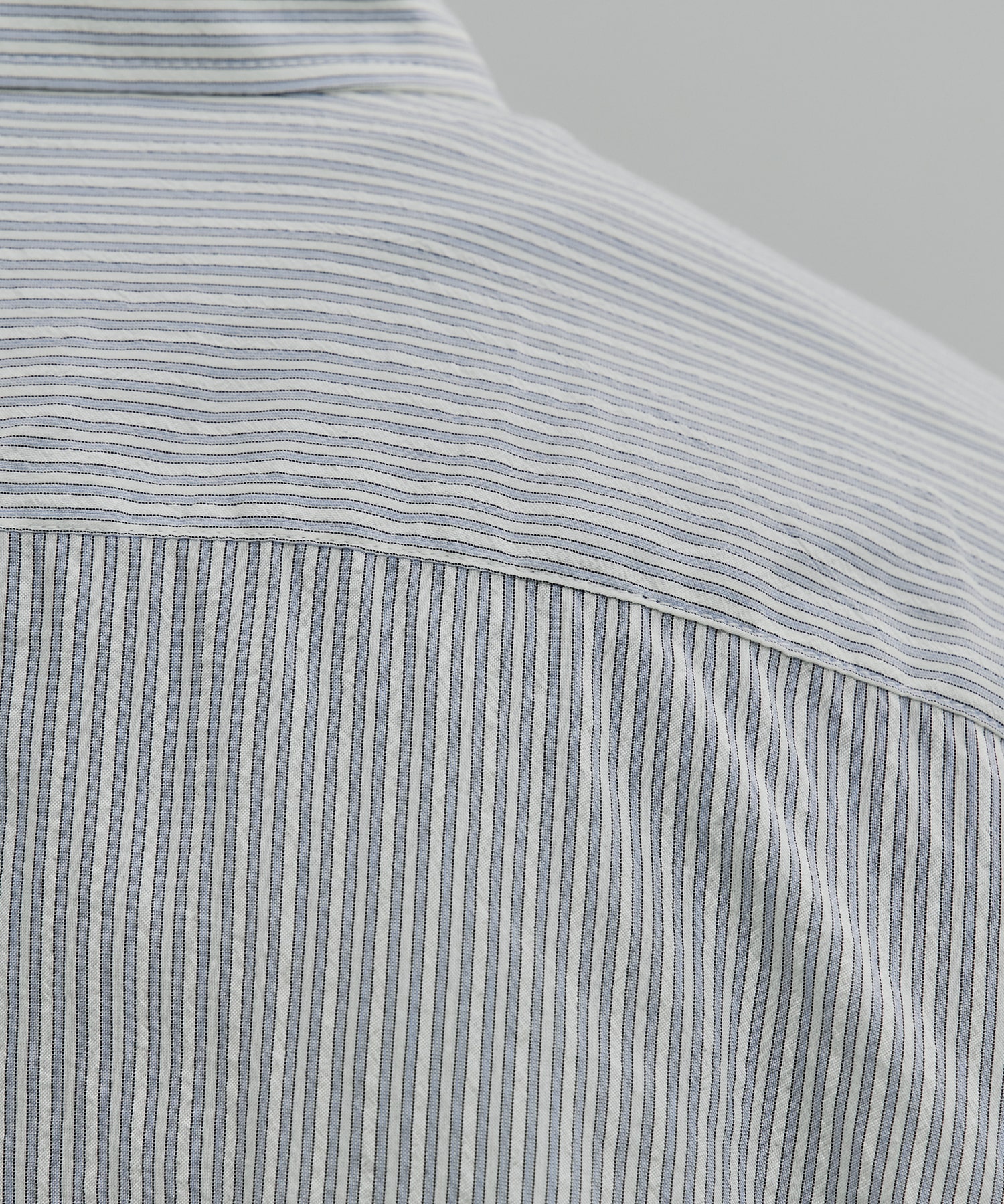 〈新発売〉SILK CUPRA STRIPE ロングスリーブシャツ