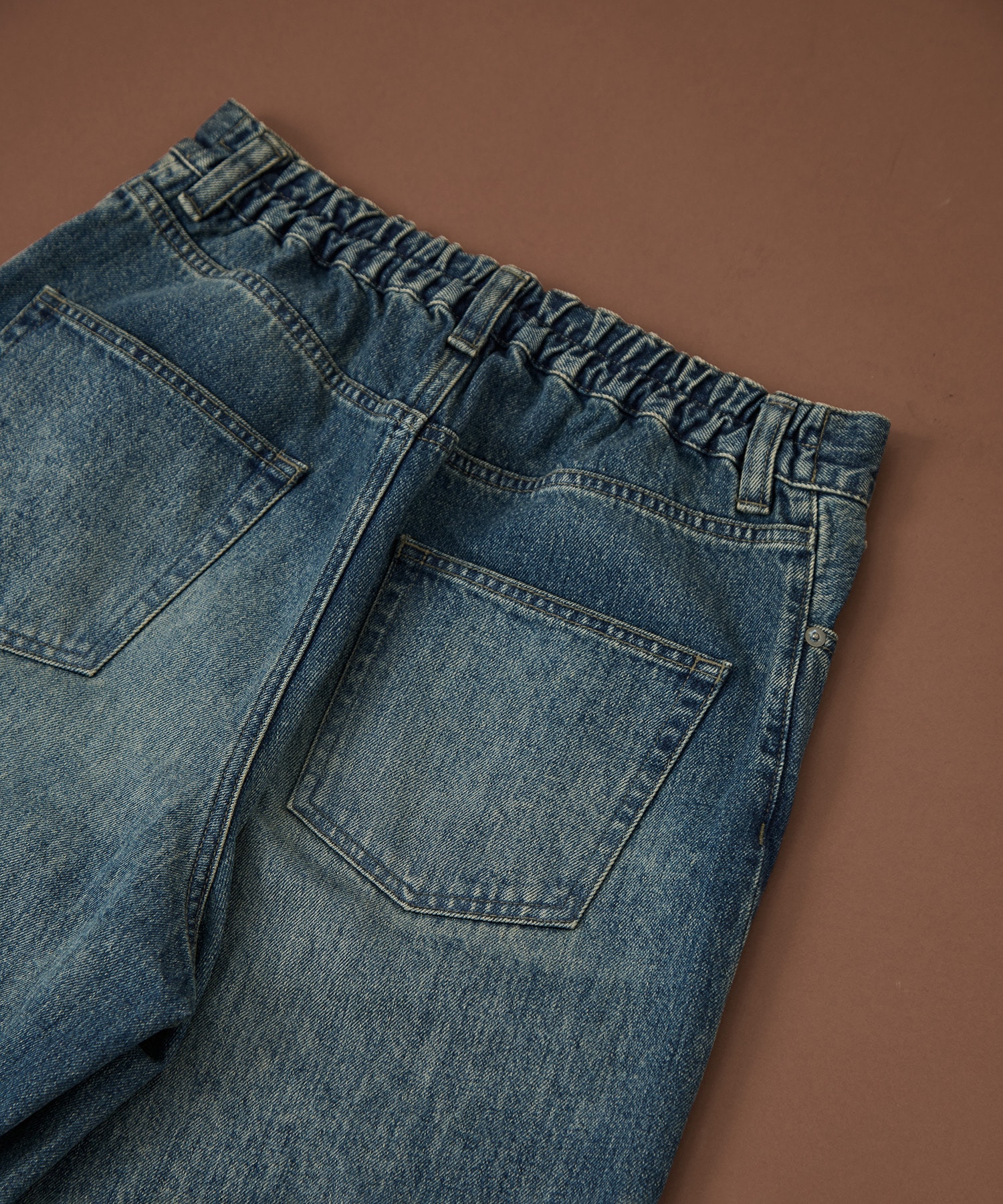 オーバーダイバレルデニムパンツ