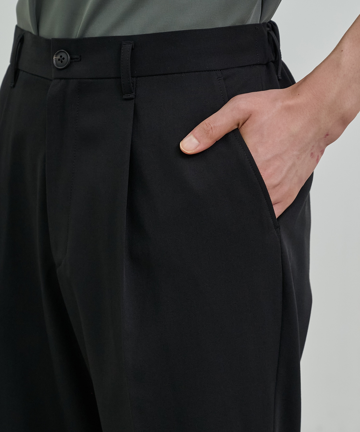 TECHNO WOOL セミフレアパンツ