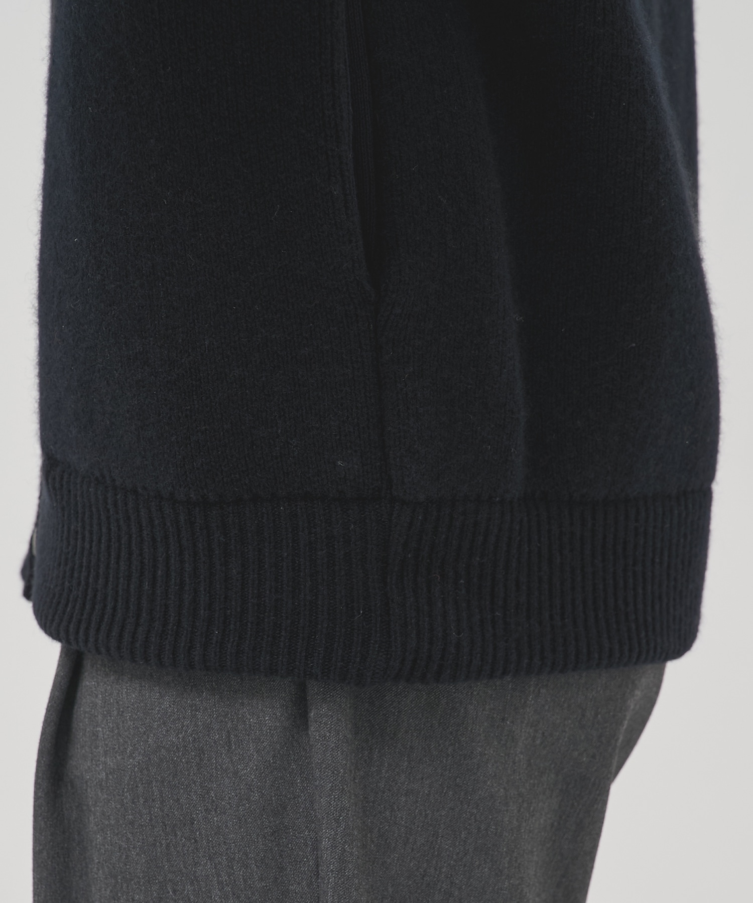 CASHMERE ニットジップブルゾン