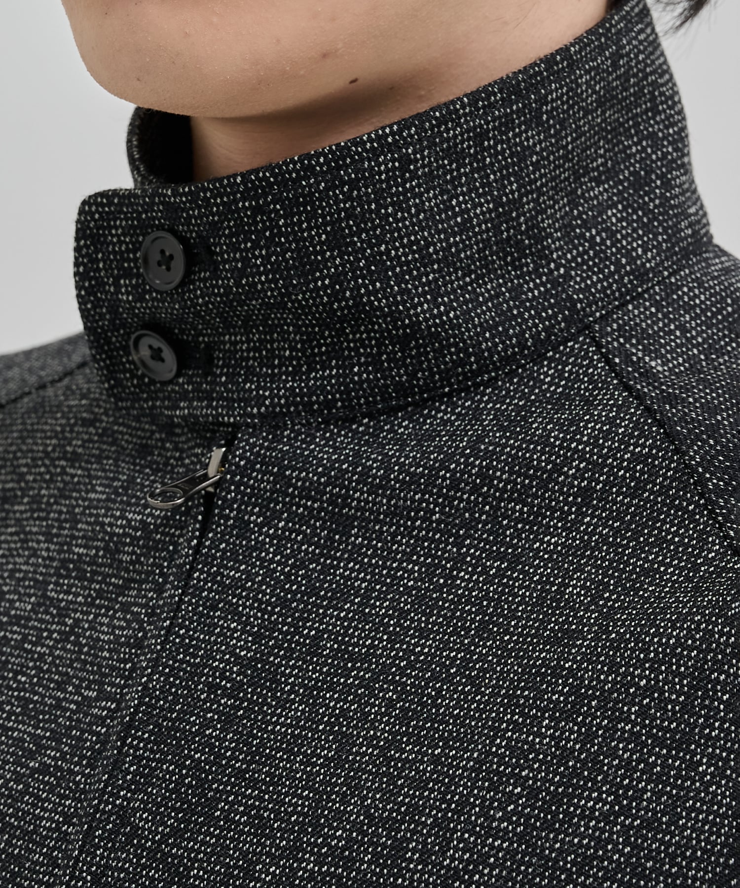 シェットランドウール ハリントンジャケット