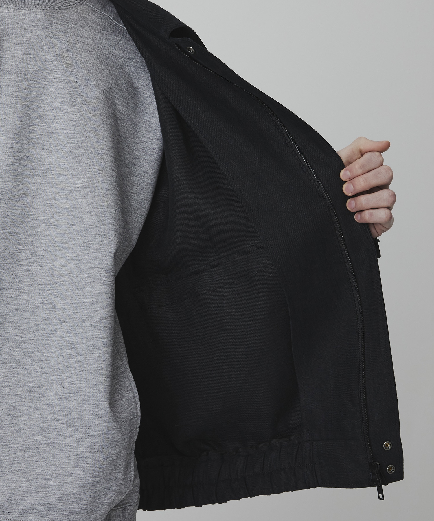 〈2026SS｜残りわずか｜再入荷なし〉HEMP SUEDE フライトジップブルゾン