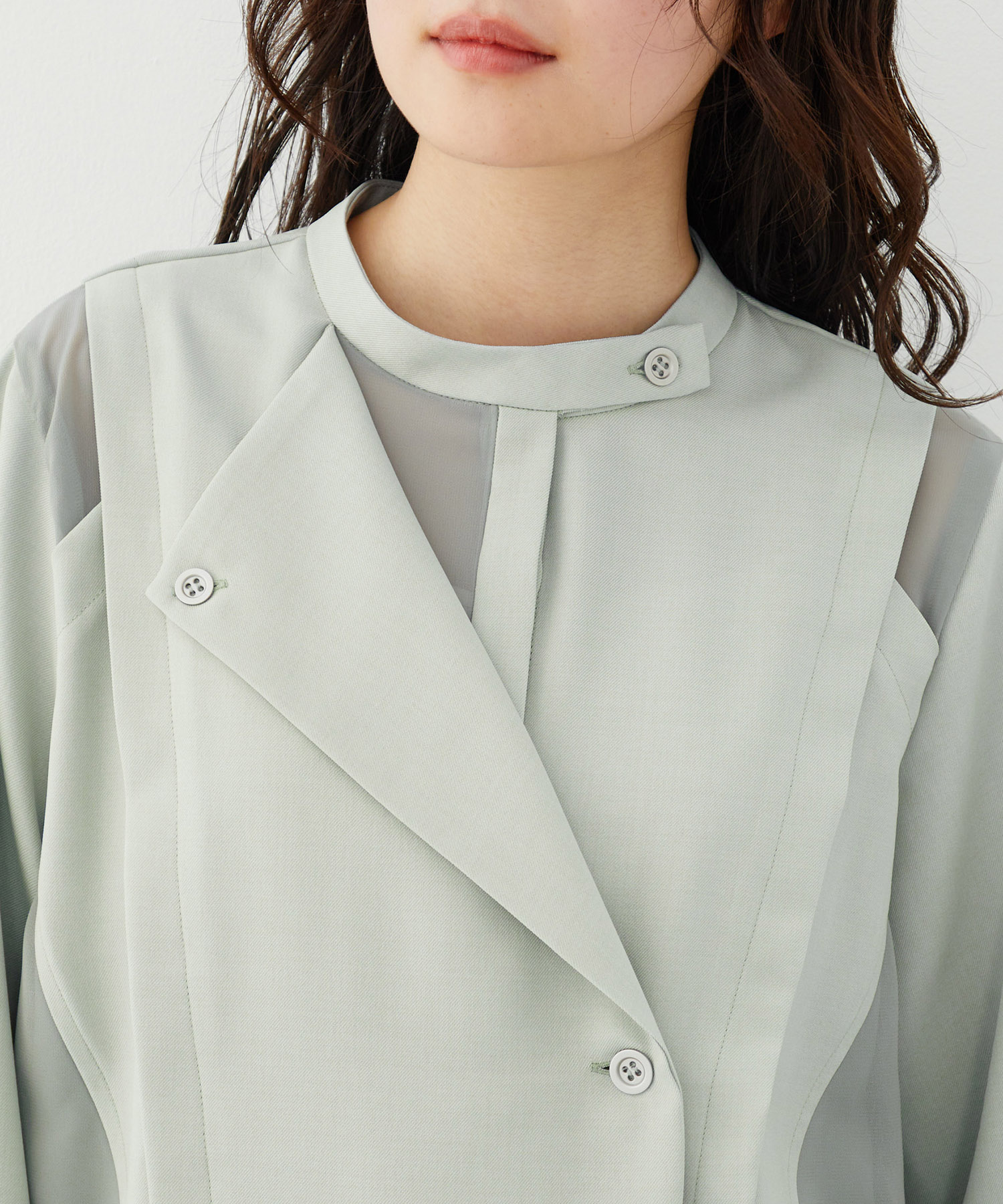 【限定30着｜WEB限定カラー】シアーレイヤーブラウス