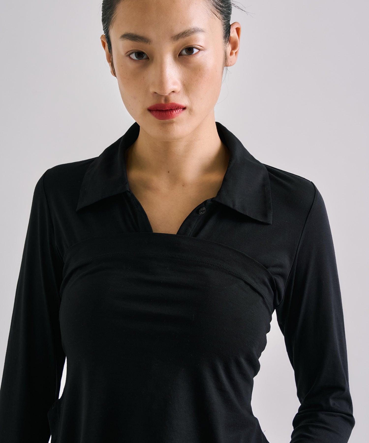 Halterneck Layered Polo