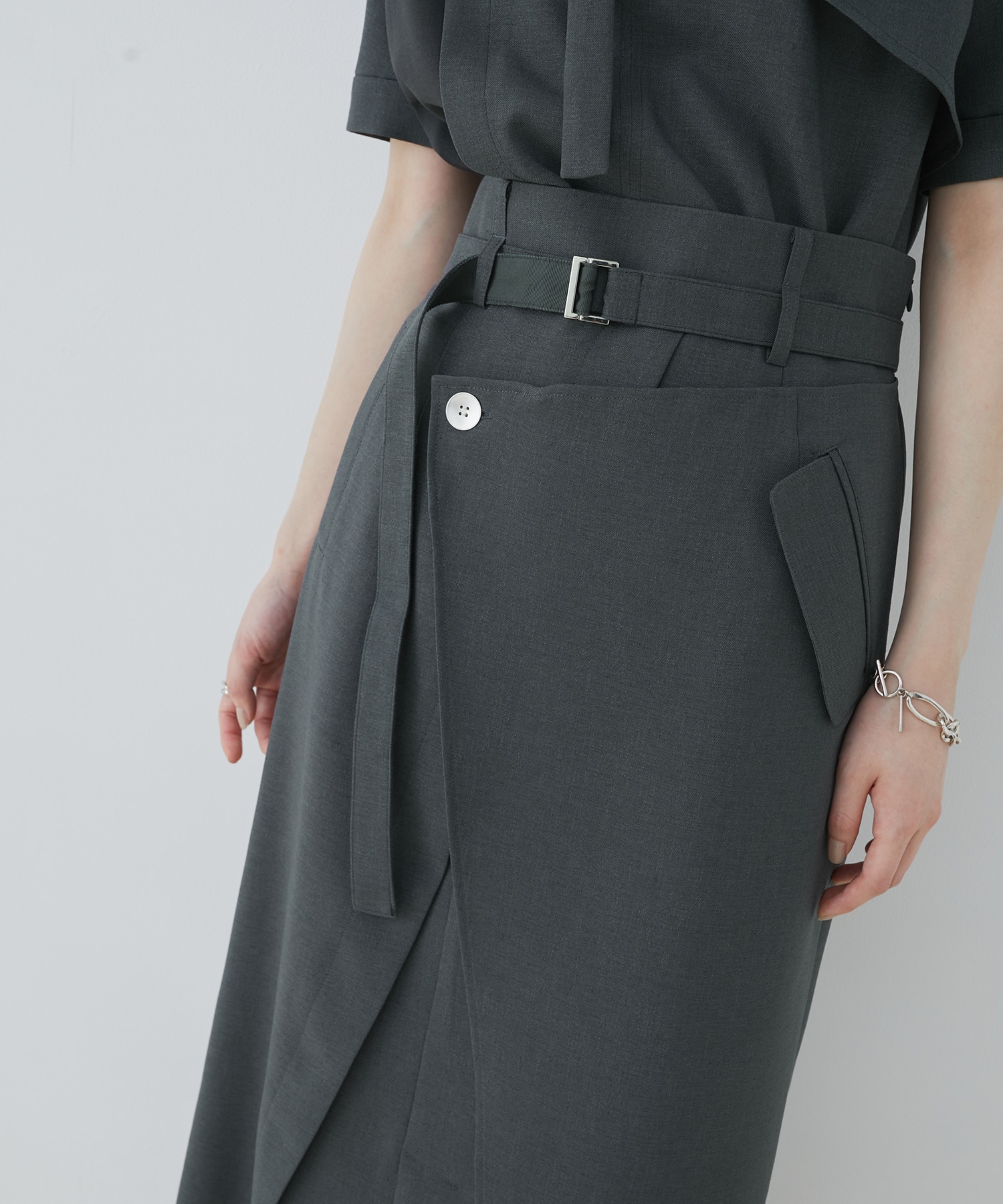 ACETATEラップスカート