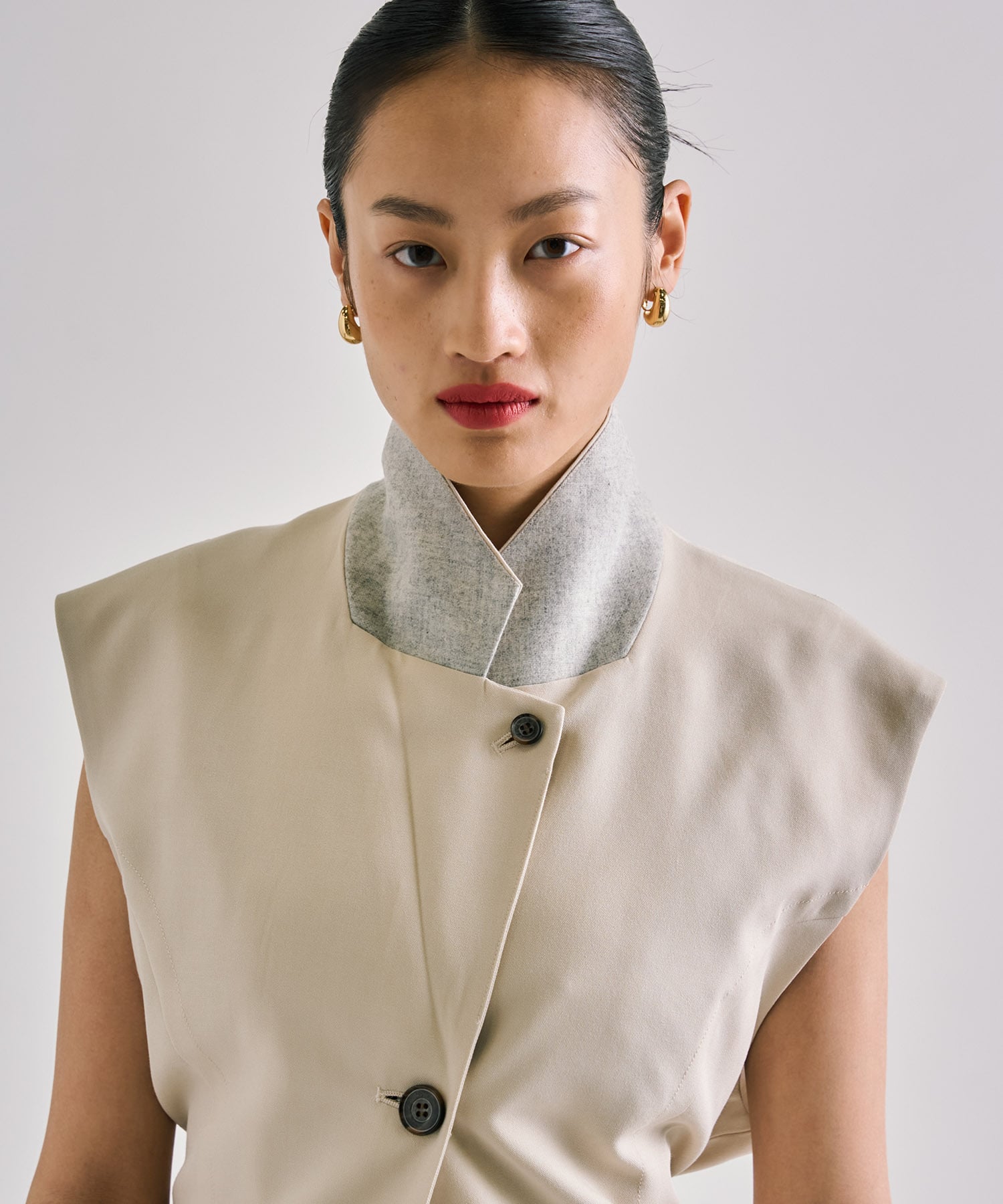 French Sleeve Tailored Gilet