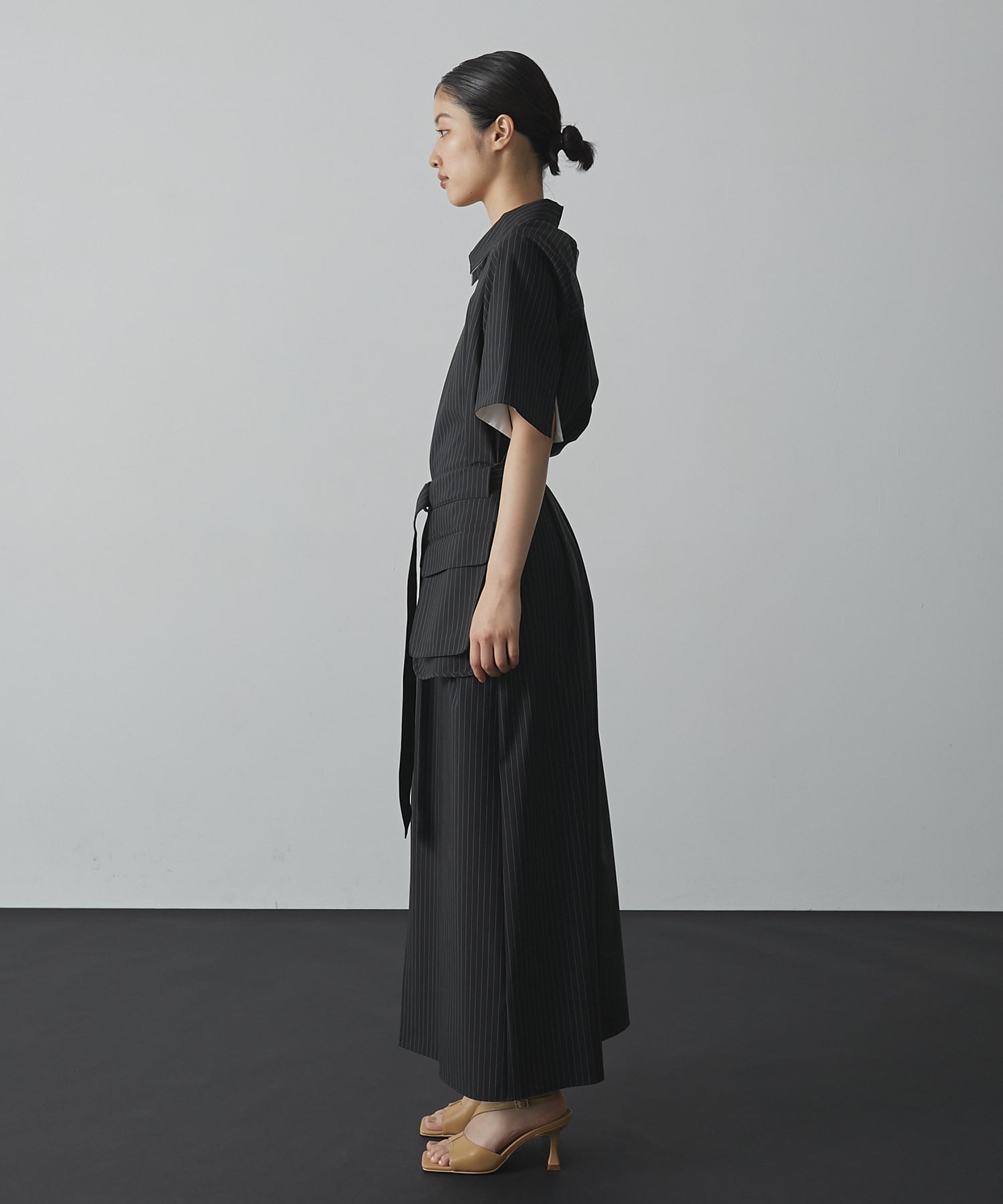 Cargo Belted Shirt Dress