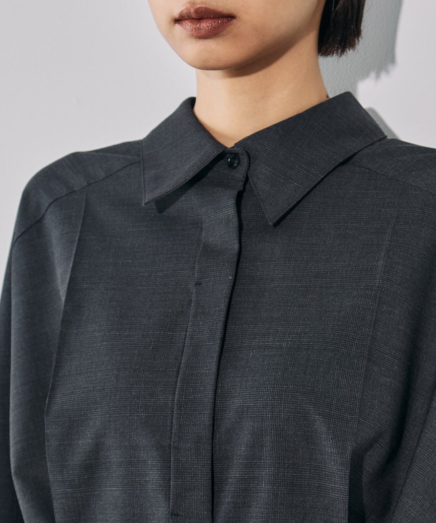 Belted Cape Detail Shirt