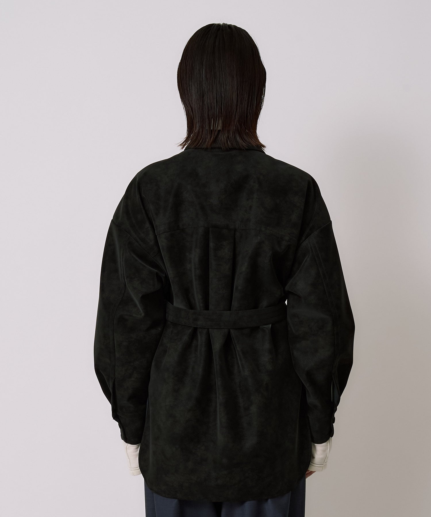 Oversized Suede Shirt