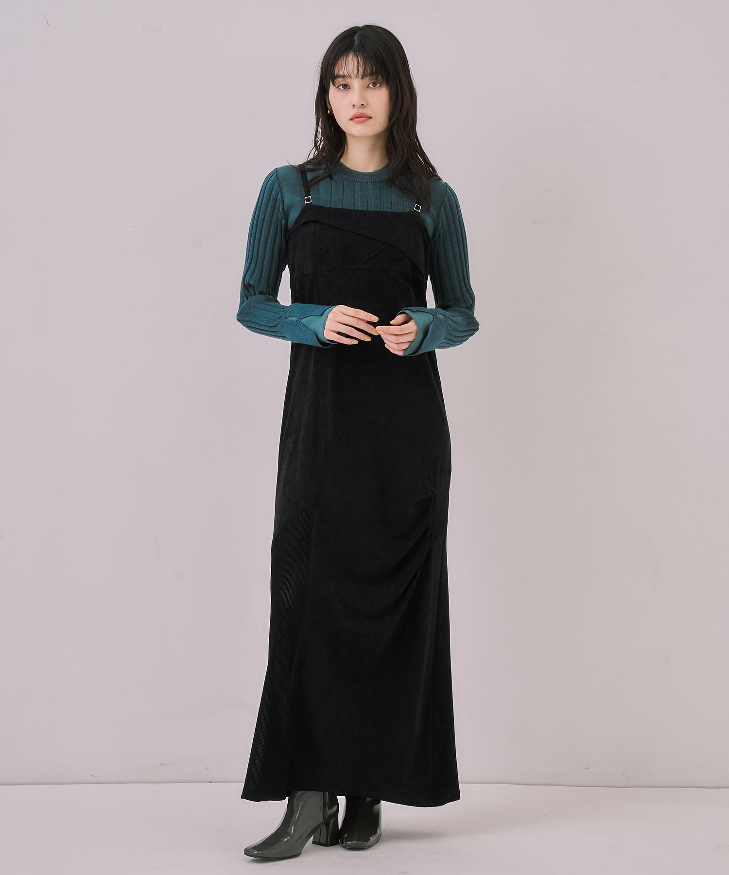 リップルレイヤーニット