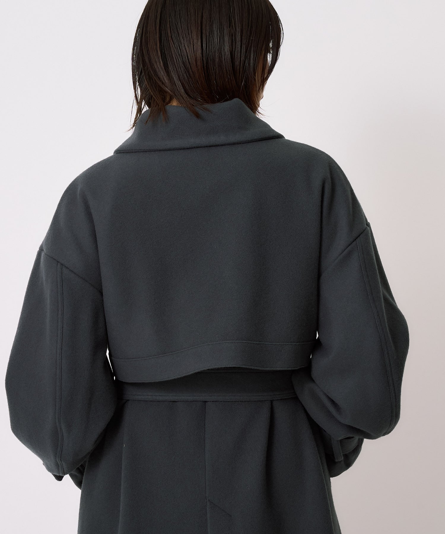 【WEB先行発売】スタンドカラーロングコート