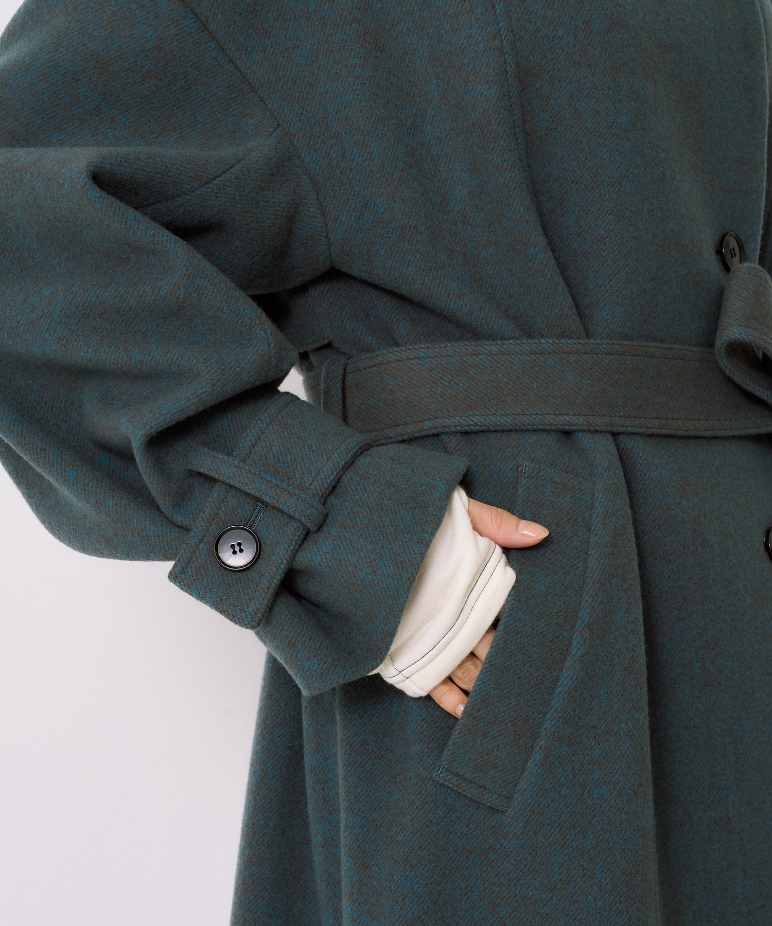 【WEB先行予約受付】スタンドカラーロングコート