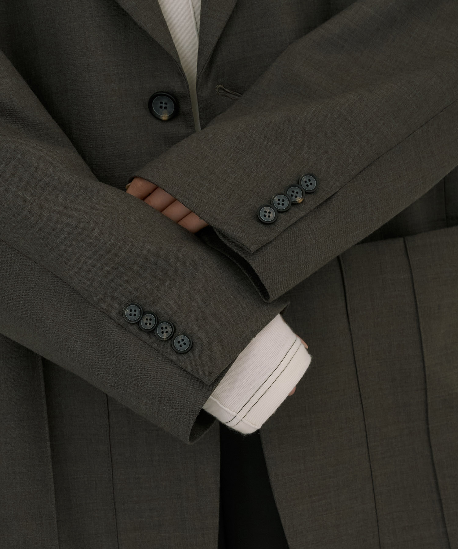 Oversized Back Zip Jacket