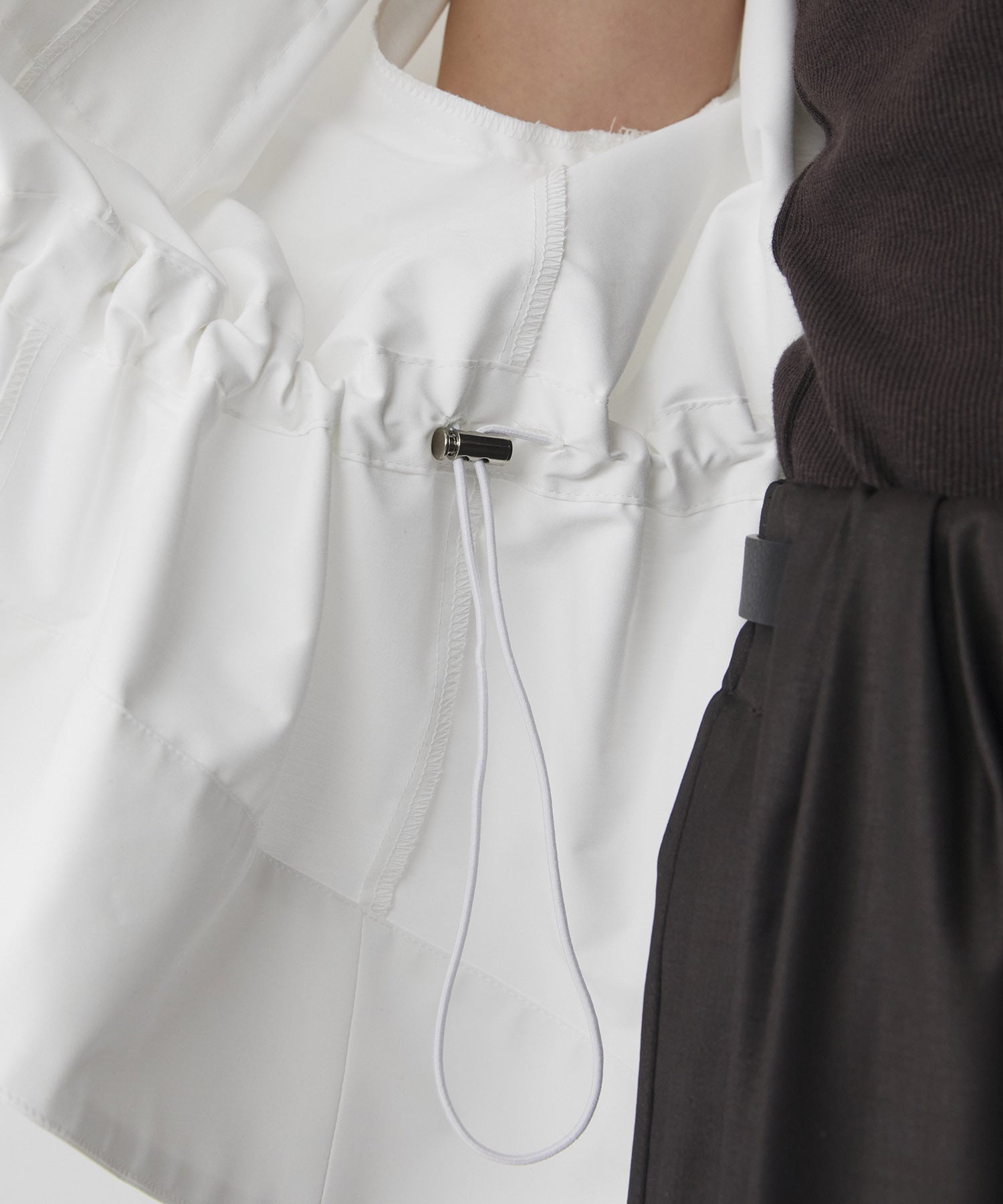 スタンドカラーシャツブルゾン