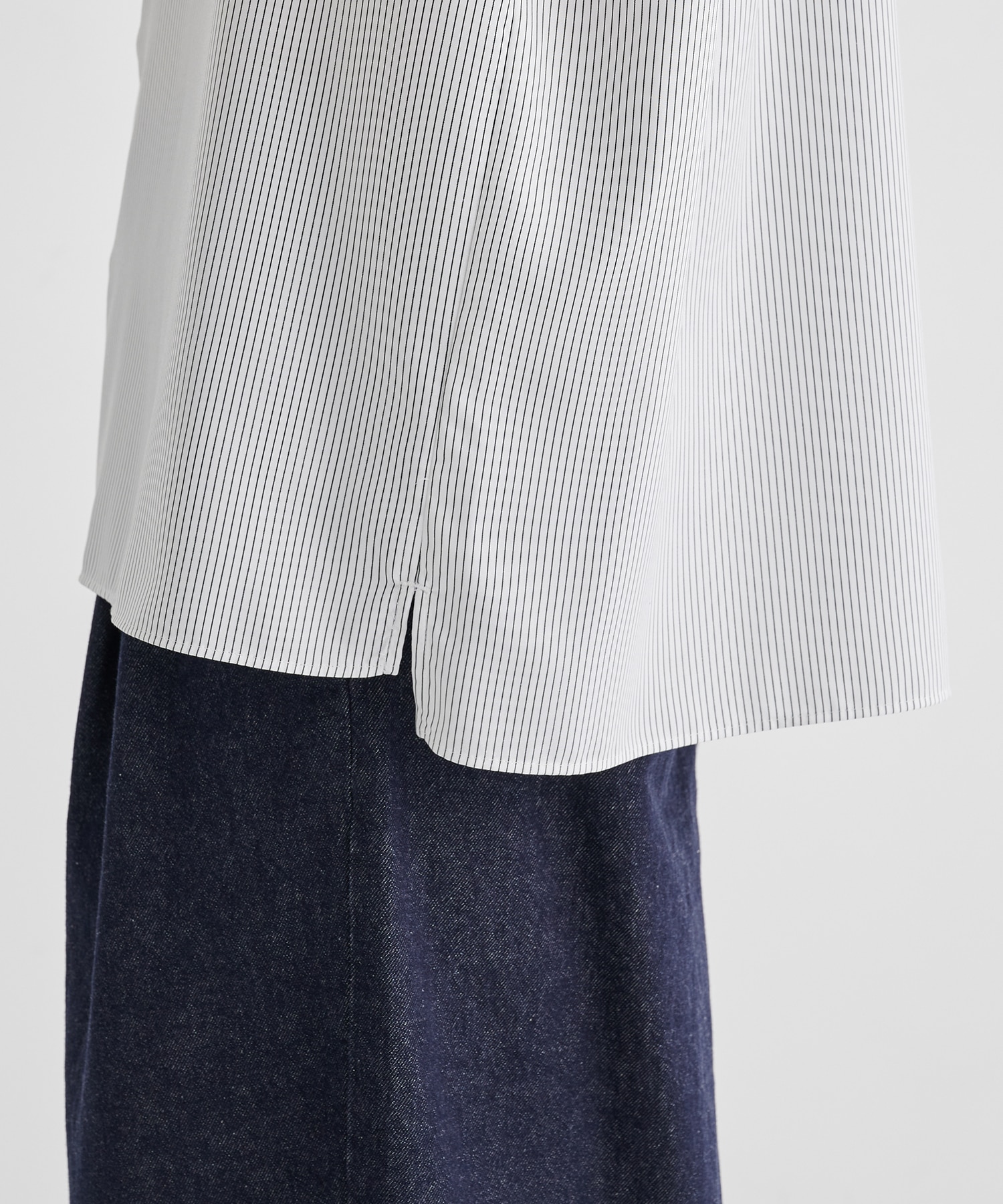 【WEB限定 先行予約】DRY RAYON ストライプリラックスシャツ