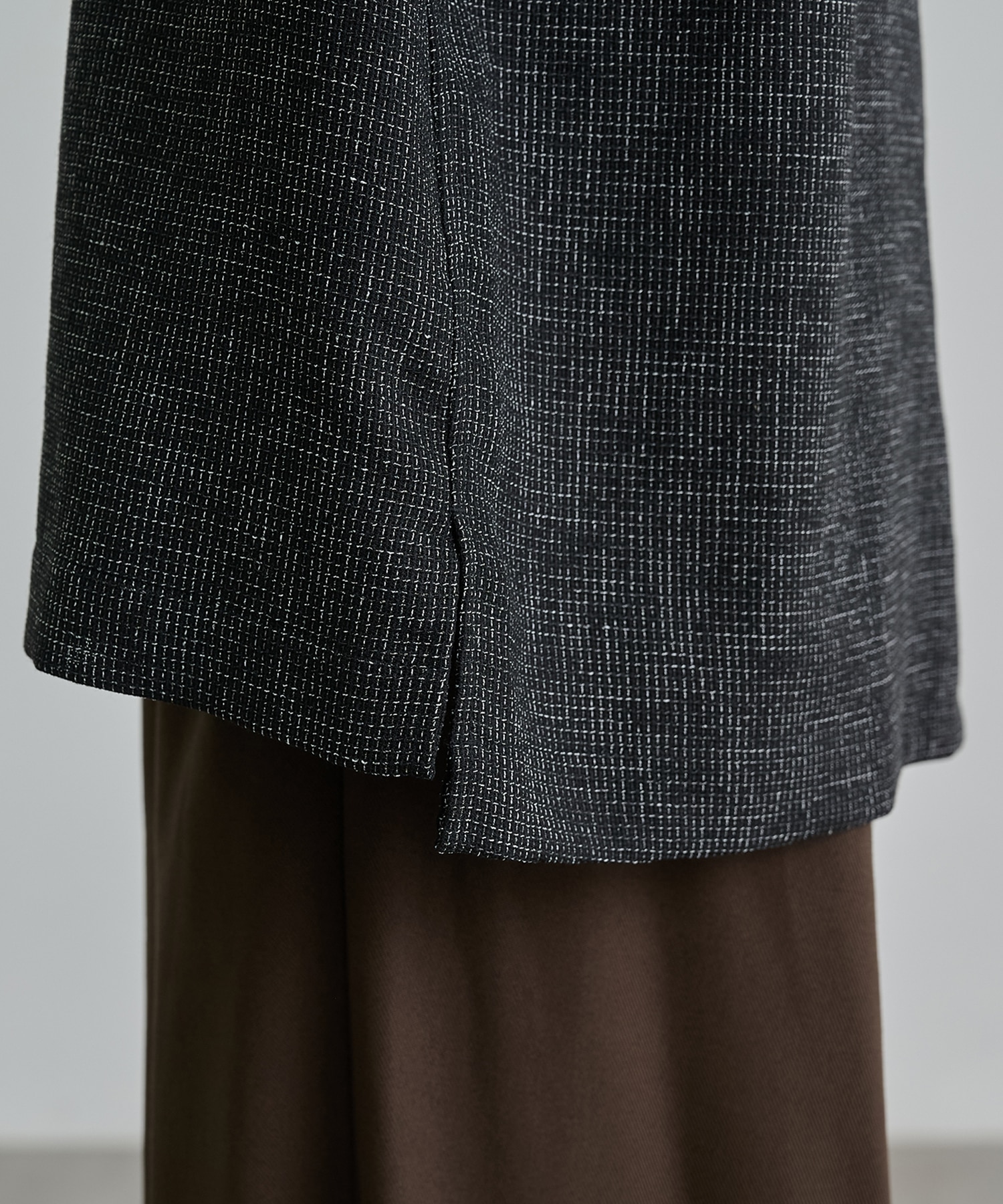 〈新発売〉SUMMER TWEED オープンカラーシャツ