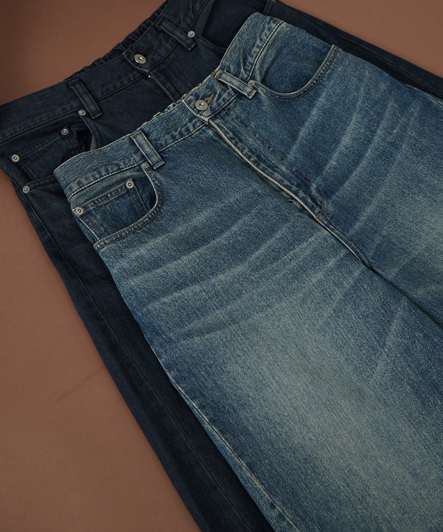 オーバーダイバレルデニムパンツ