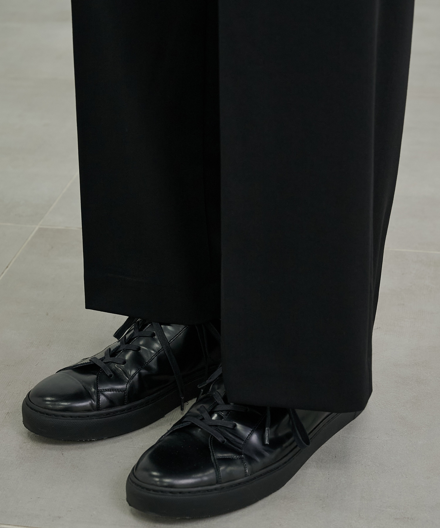 TECHNO WOOL セミフレアパンツ