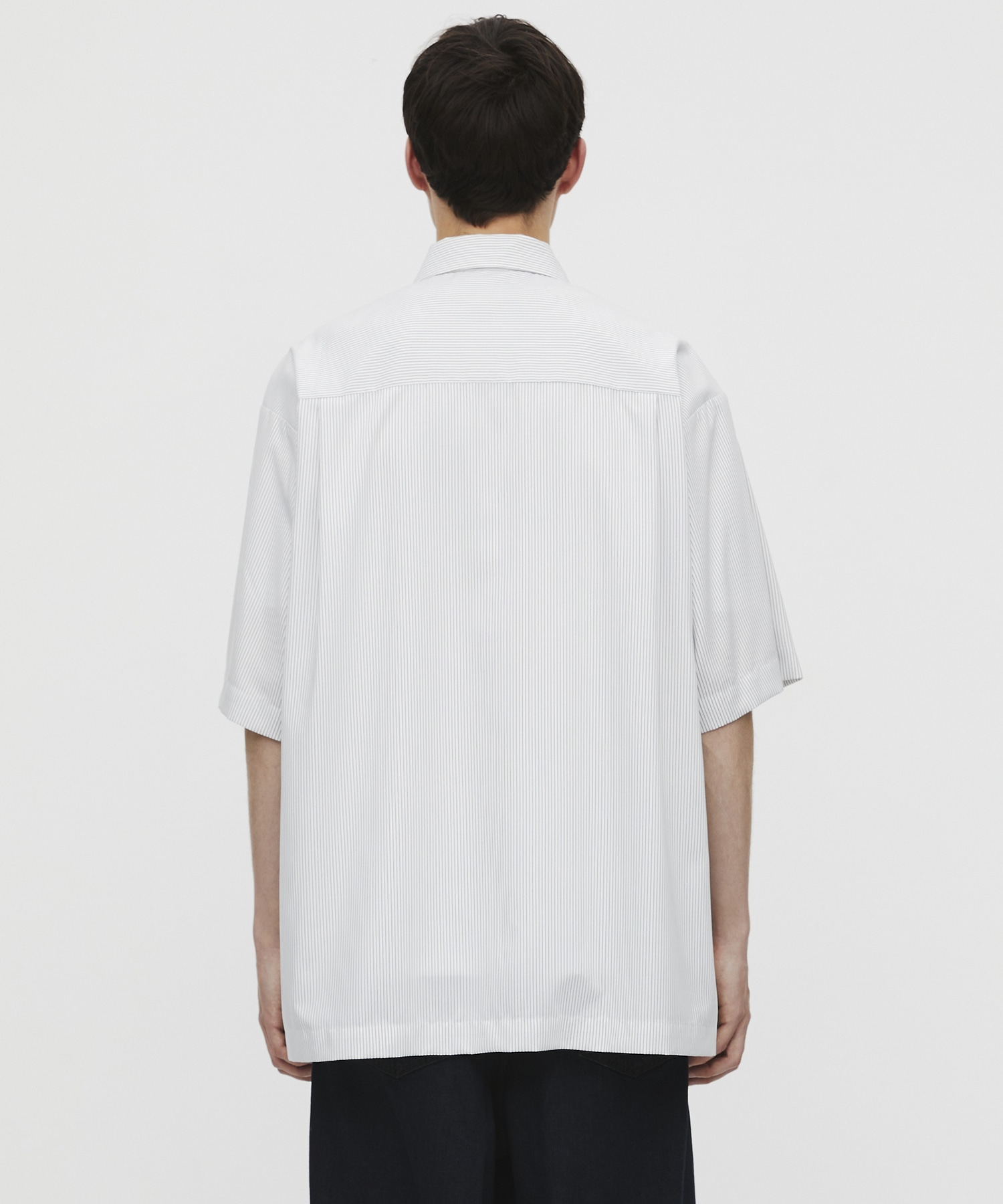 〈WEB限定〉DRY RAYON ストライプショートスリーブシャツ