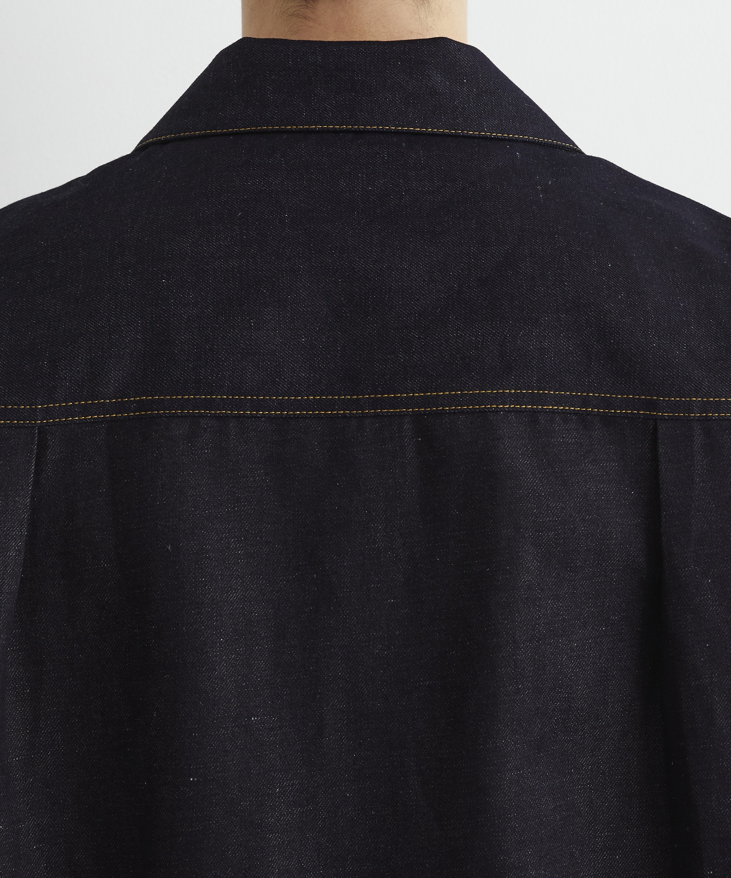 〈残りわずか｜再入荷なし〉9.5oz LINEN DENIM ワークシャツ S/S