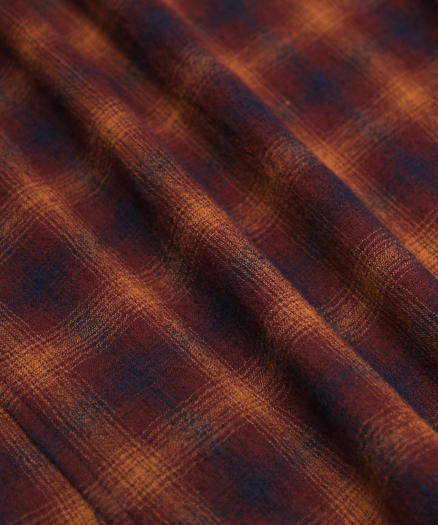 WOOL NYLON OMBRE CHECK SHIRT