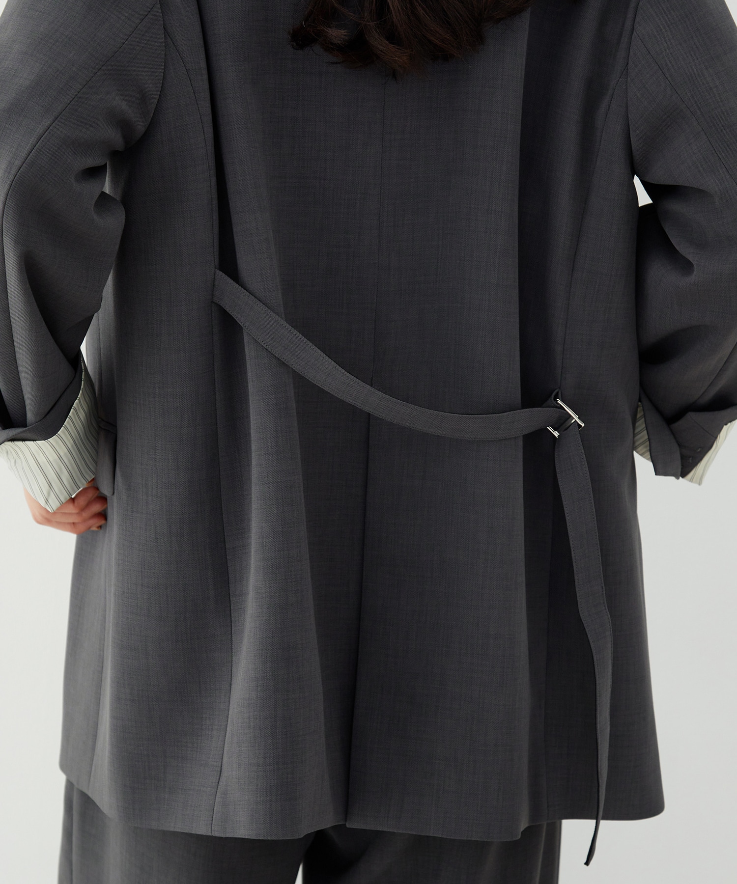 【セットアップ対応】アシメストリングテーラードジャケット