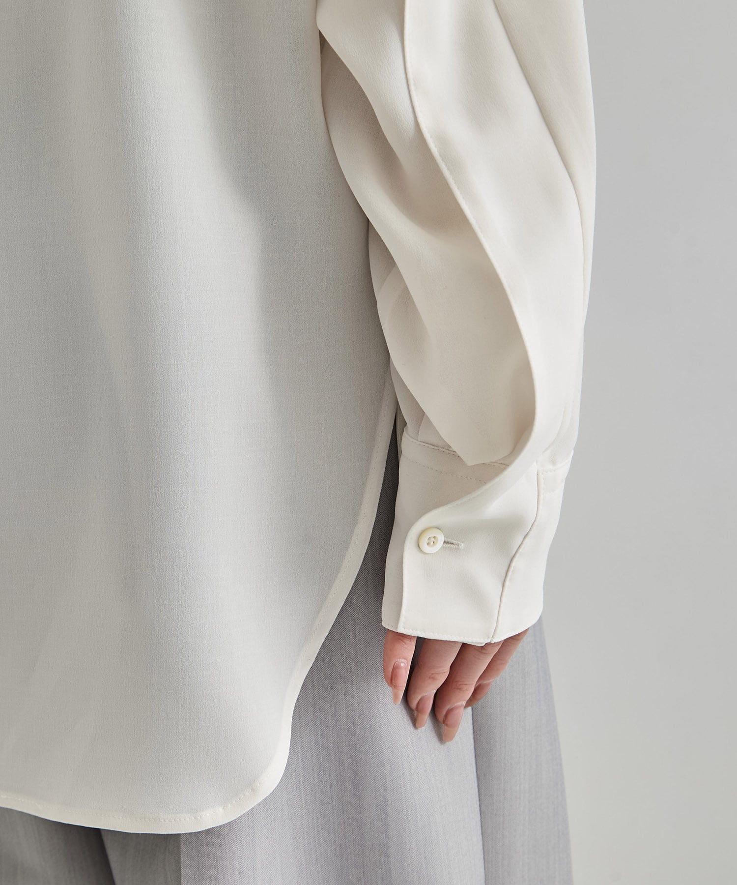 Cape Detail Sheer Over Shirt